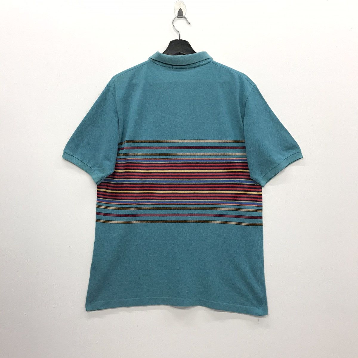 Vintage × Yves Saint Laurent *Rare!! Vintage YVES SAINT LAURENT Stripe Polo Size US XL / EU 56 / 4 - 6 Thumbnail