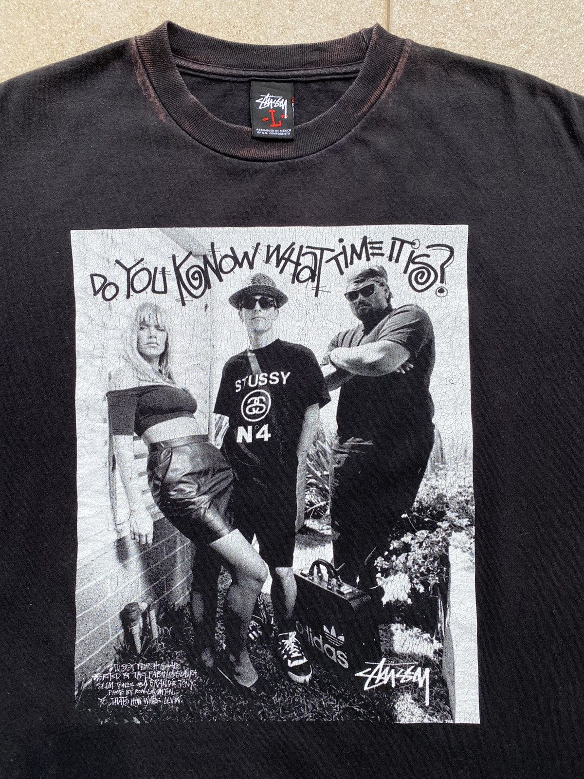 Stussy 💥Vintage STÜSSY Photo Print x Raptees Hiphop Rare Graphics Size US XL / EU 56 / 4 - 5 Thumbnail