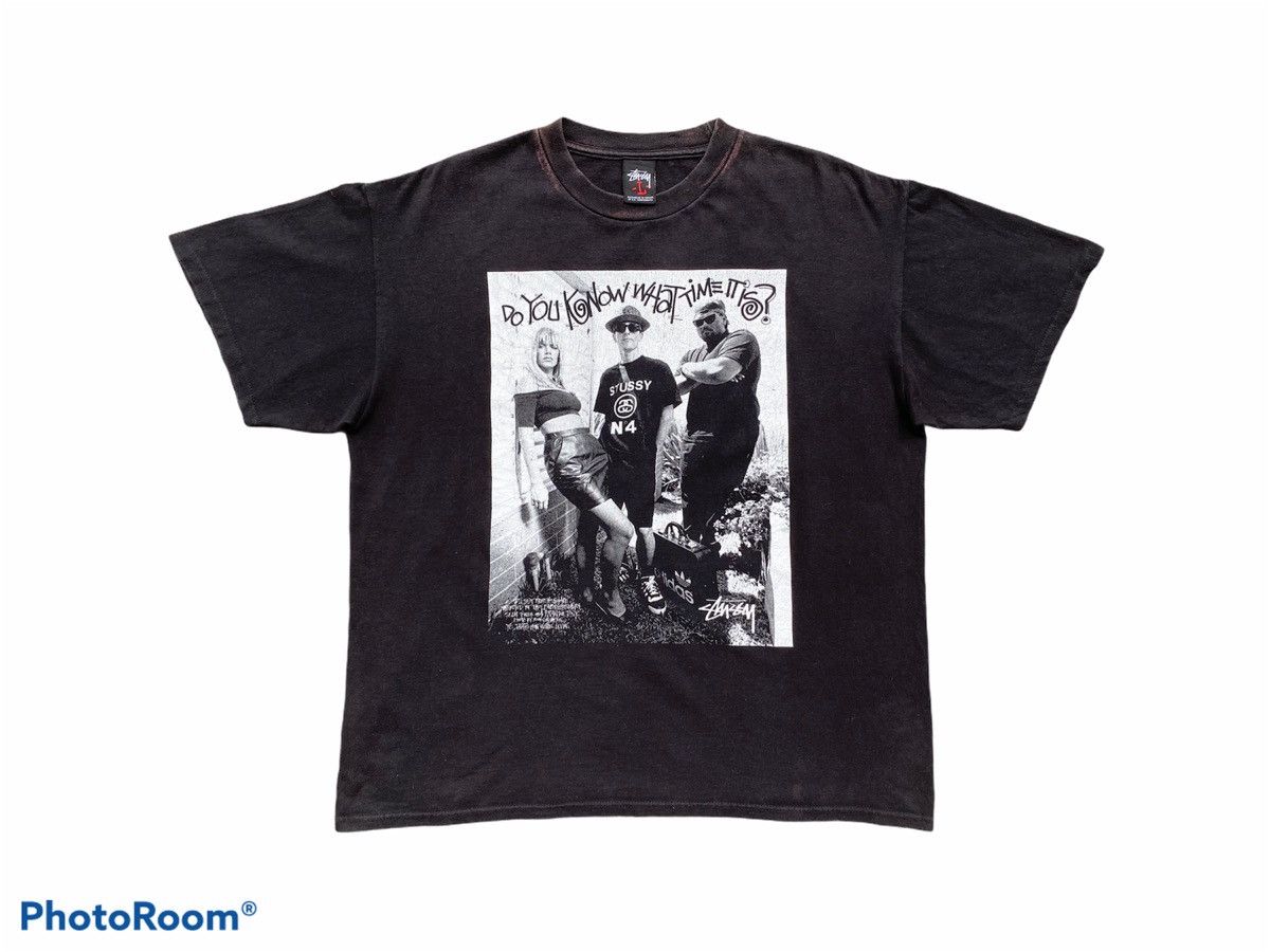 Stussy 💥Vintage STÜSSY Photo Print x Raptees Hiphop Rare Graphics Size US XL / EU 56 / 4 - 1 Thumbnail
