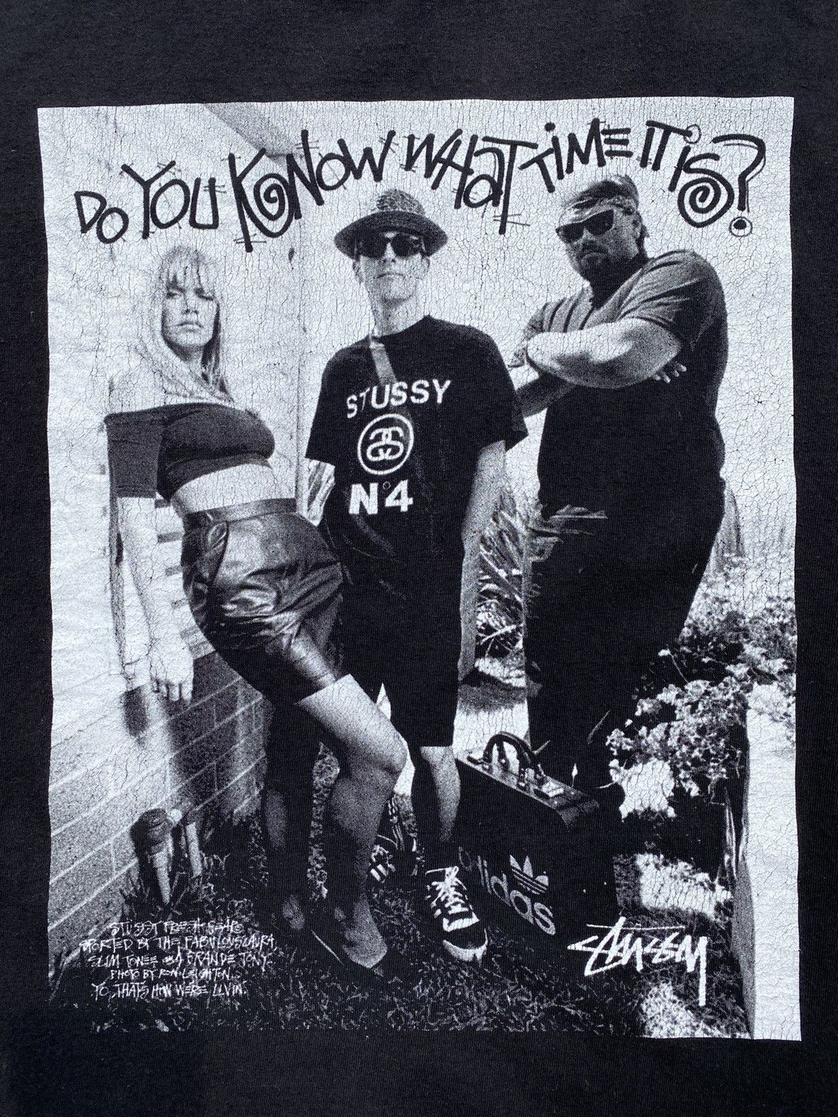 Stussy 💥Vintage STÜSSY Photo Print x Raptees Hiphop Rare Graphics Size US XL / EU 56 / 4 - 6 Thumbnail