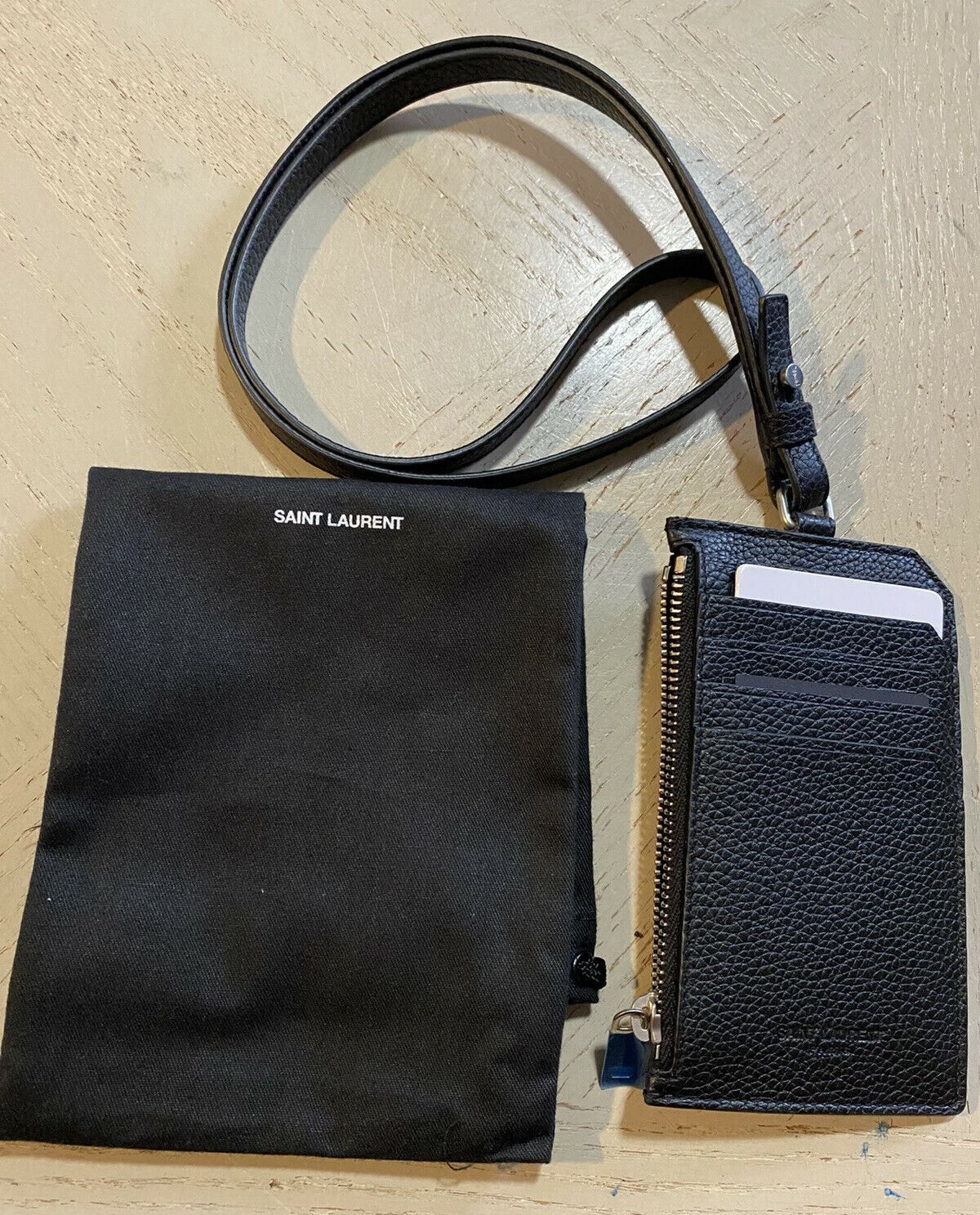 Saint Laurent Paris Wallet in Black Size ONE SIZE - 2 Thumbnail