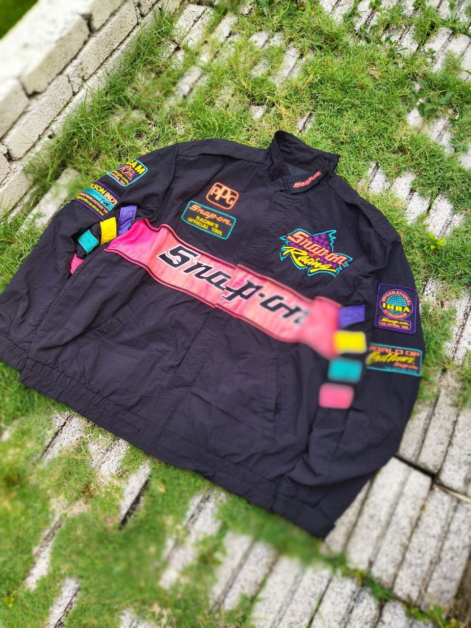 NASCAR Vintage 90s Snap On Racing Jacket Size US L / EU 52-54 / 3 - 2 Thumbnail