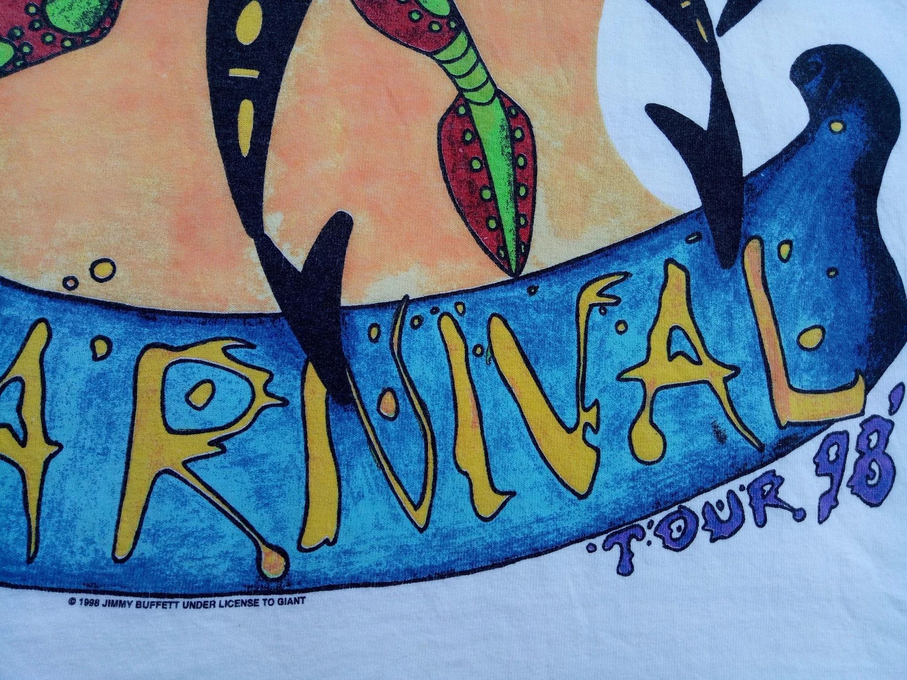 Band Tees VINTAGE JIMMY BUFFETT carnival tour 1998 multicolour shirt Size US L / EU 52-54 / 3 - 3 Thumbnail