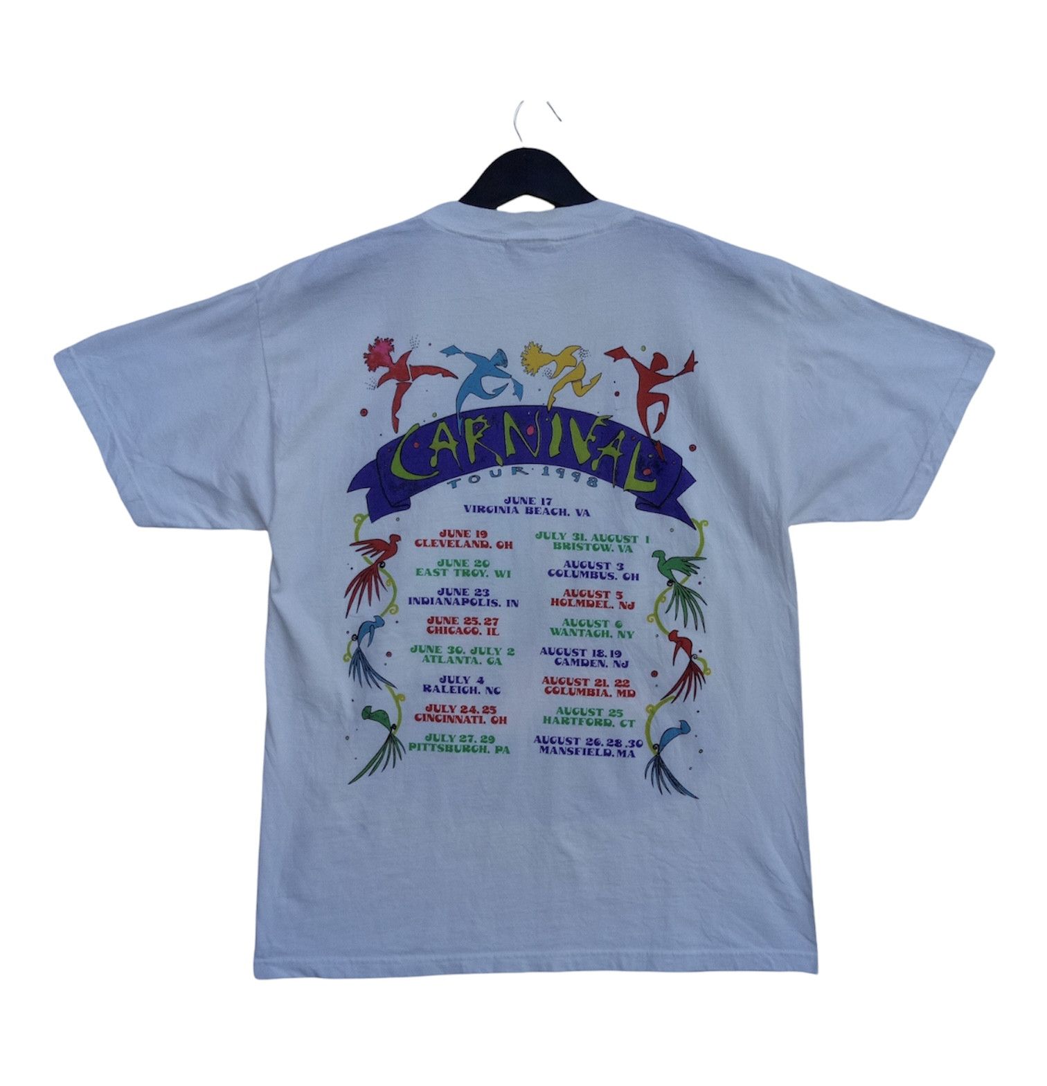 Band Tees VINTAGE JIMMY BUFFETT carnival tour 1998 multicolour shirt Size US L / EU 52-54 / 3 - 1 Thumbnail