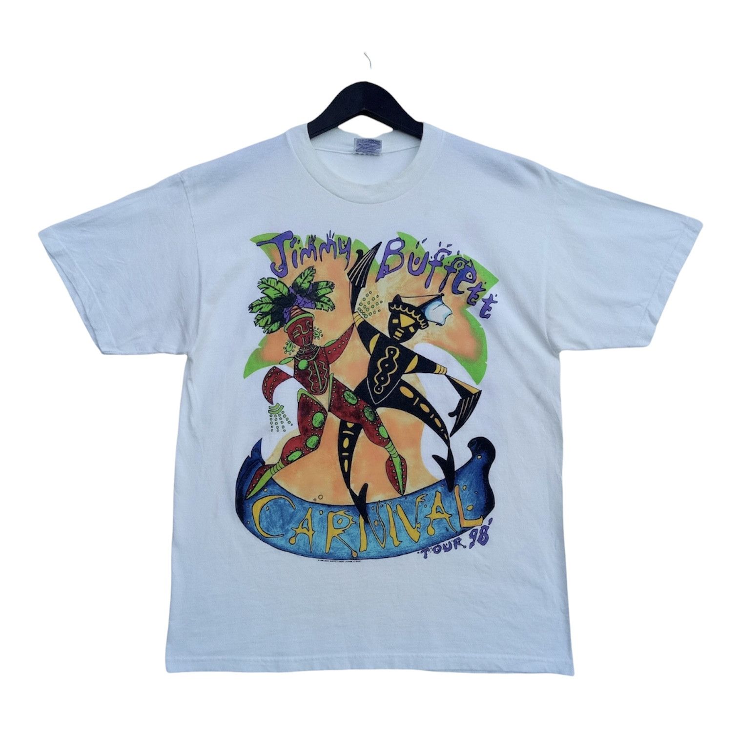Band Tees VINTAGE JIMMY BUFFETT carnival tour 1998 multicolour shirt Size US L / EU 52-54 / 3 - 2 Thumbnail