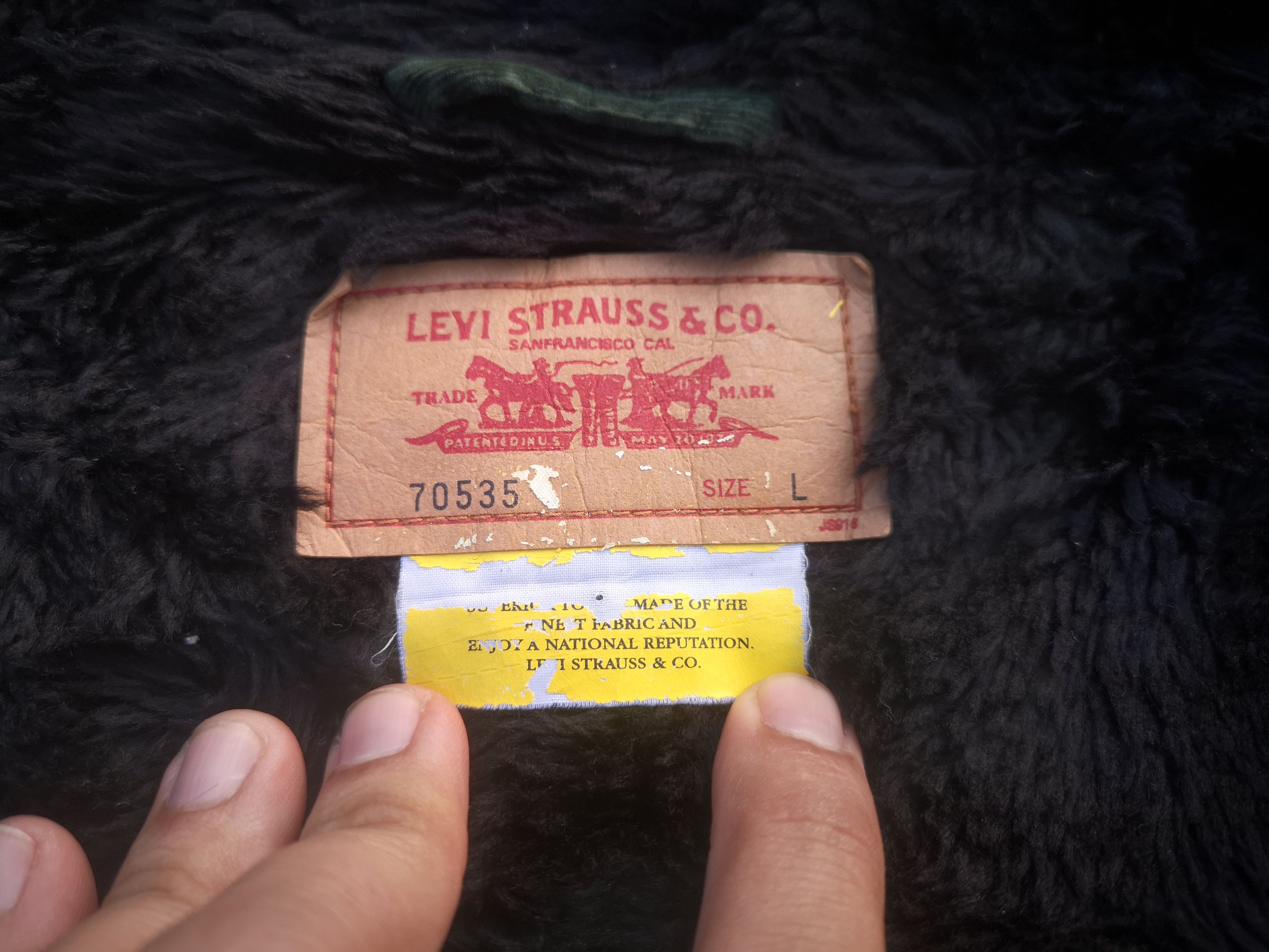 Levi's Levi's Corduroy Faux Fur Button Jacket Size US L / EU 52-54 / 3 - 9 Thumbnail