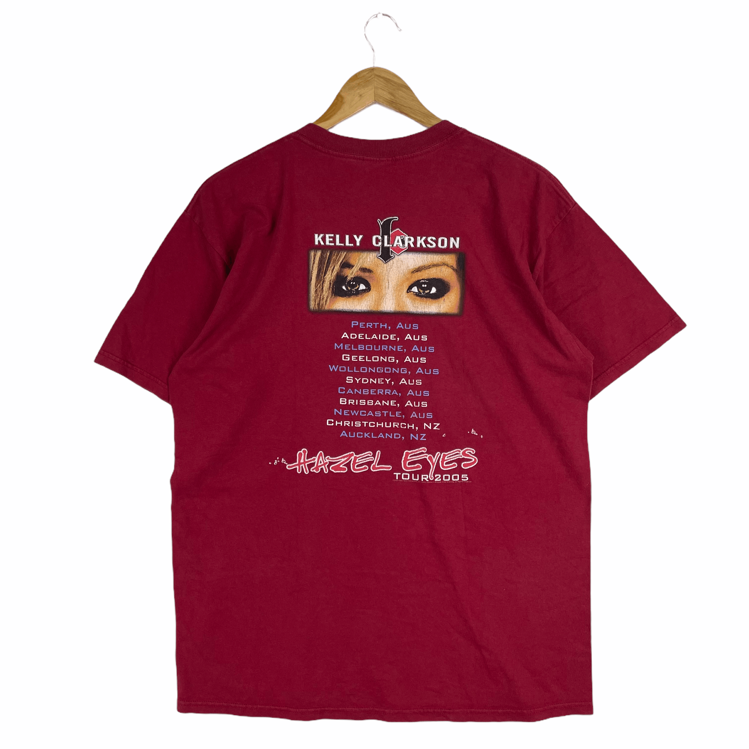 Band Tees Vintage Y2K KELLY CLARKSON Photo Print Hazel Eyes T Shirt Size US L / EU 52-54 / 3 - 3 Thumbnail