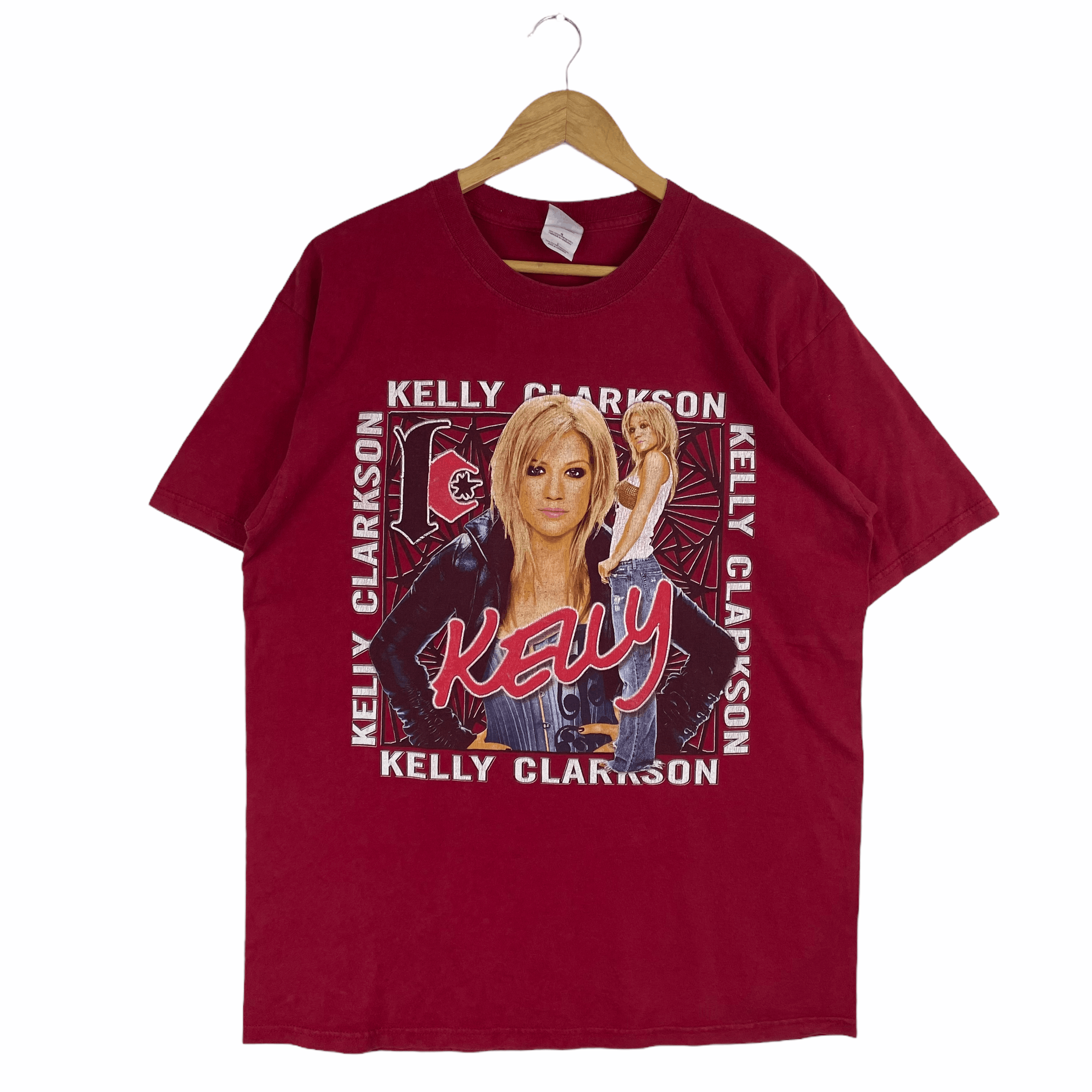 Band Tees Vintage Y2K KELLY CLARKSON Photo Print Hazel Eyes T Shirt Size US L / EU 52-54 / 3 - 1 Thumbnail