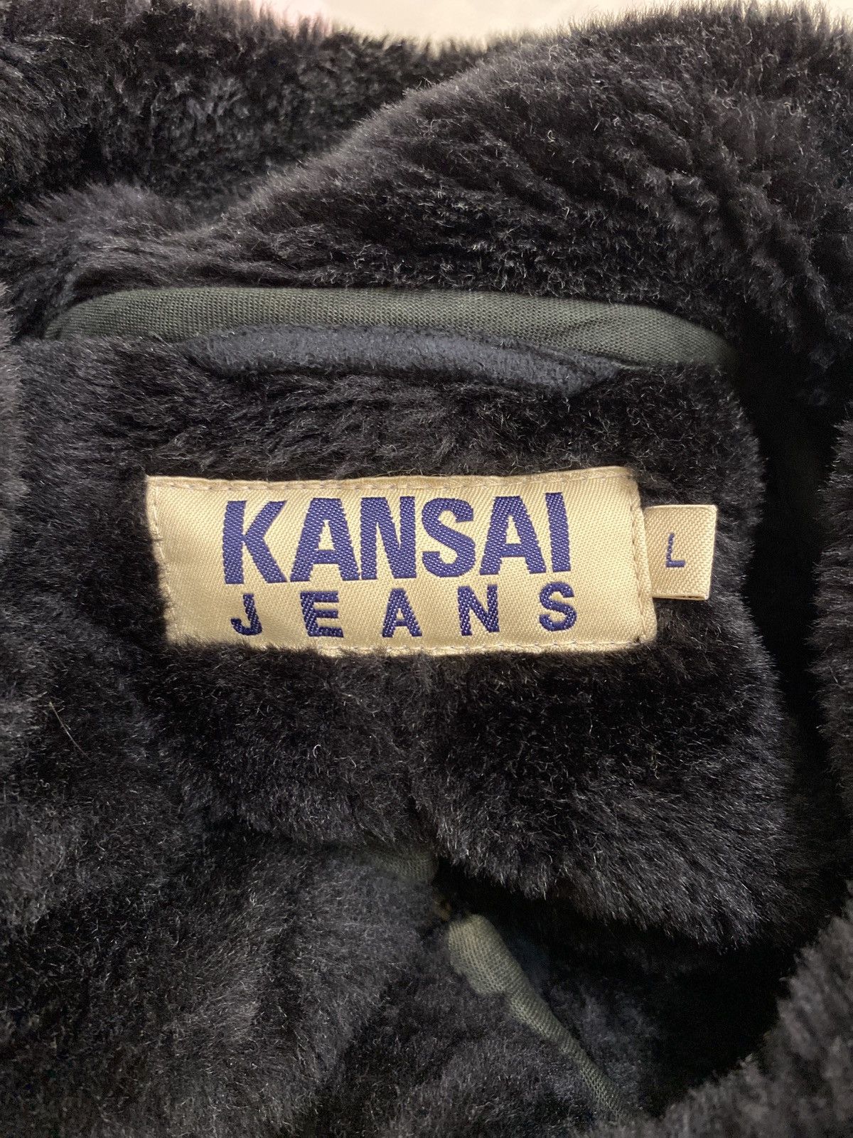 Kansai Yamamoto 🔥Vintage Kansai jeans suede fur jacket Size US L / EU 52-54 / 3 - 4 Thumbnail