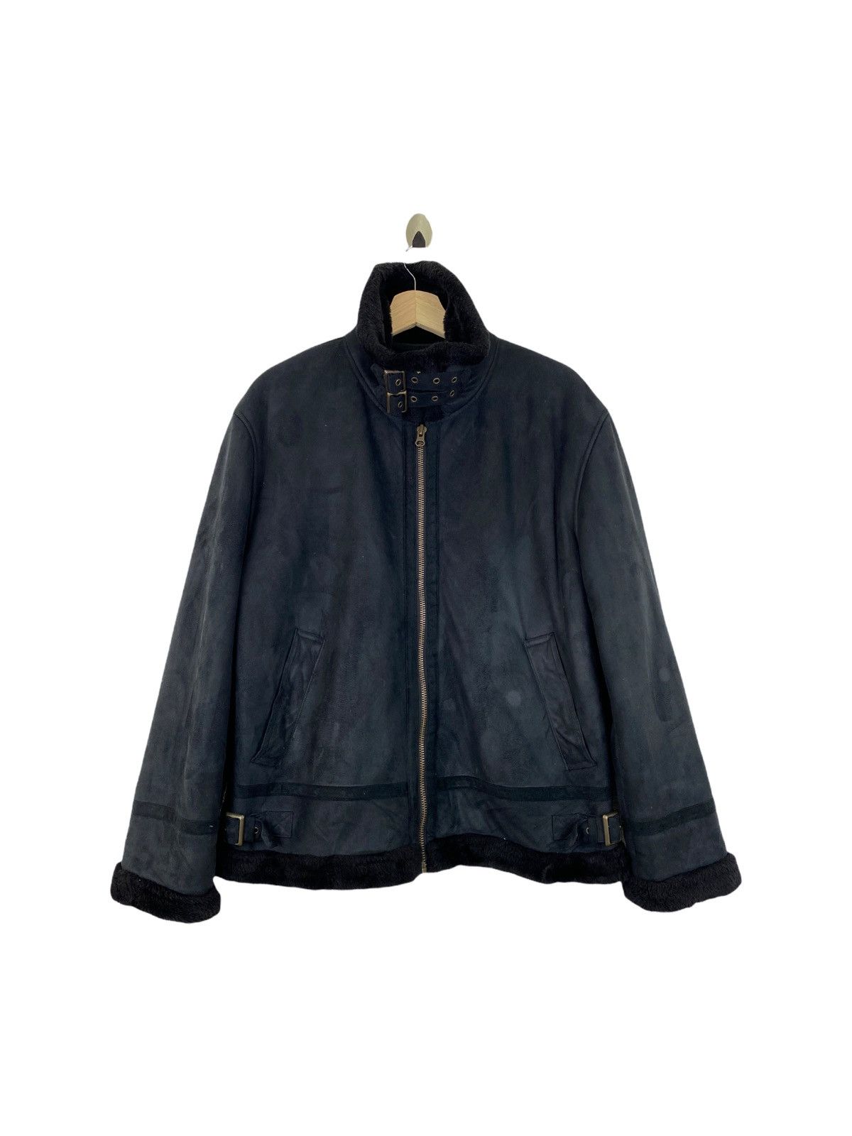 Kansai Yamamoto 🔥Vintage Kansai jeans suede fur jacket Size US L / EU 52-54 / 3 - 1 Thumbnail