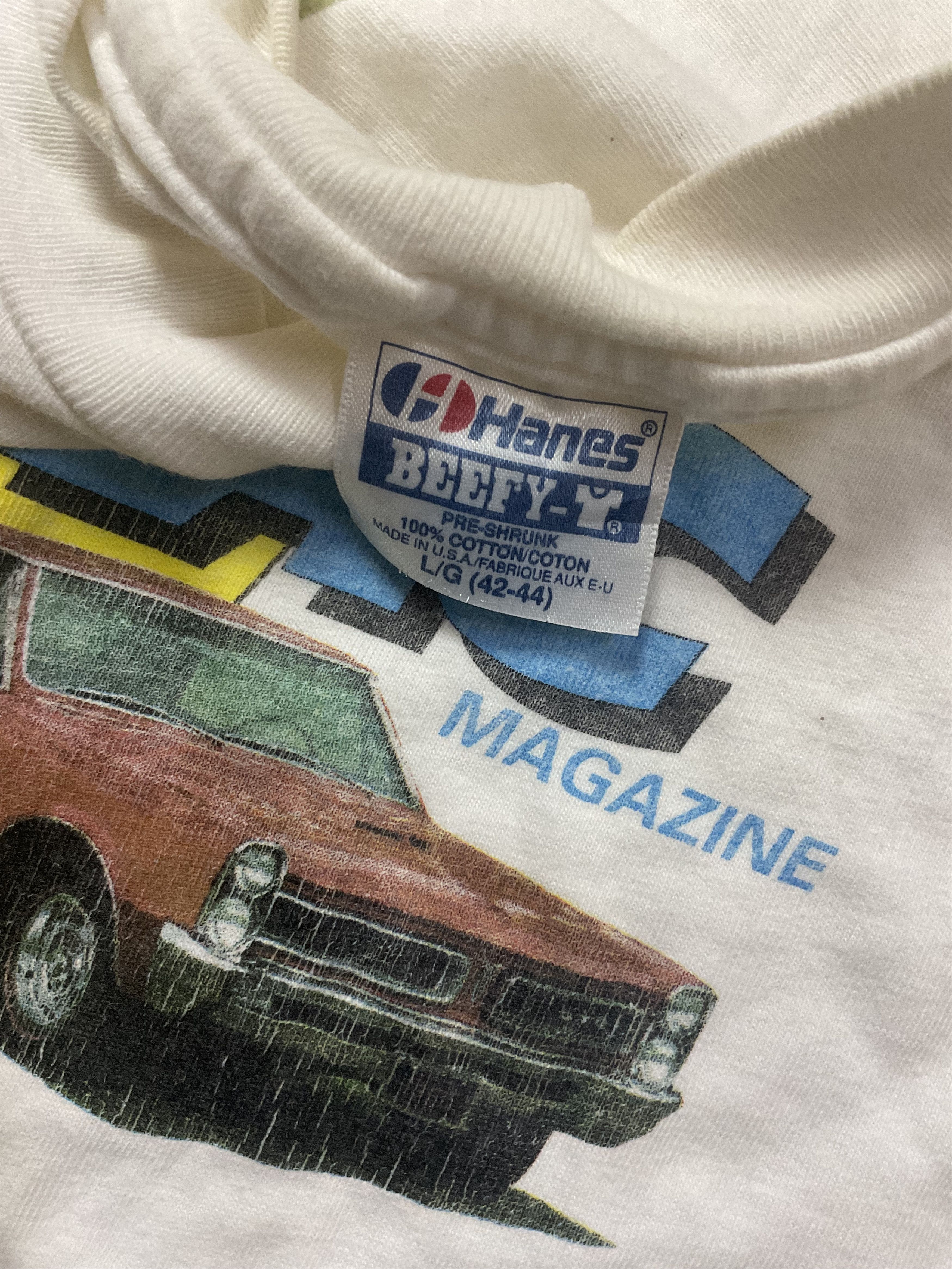 NASCAR Vintage 90s High Performance Pontiac Magazine T-Shirt Size US L / EU 52-54 / 3 - 4 Thumbnail