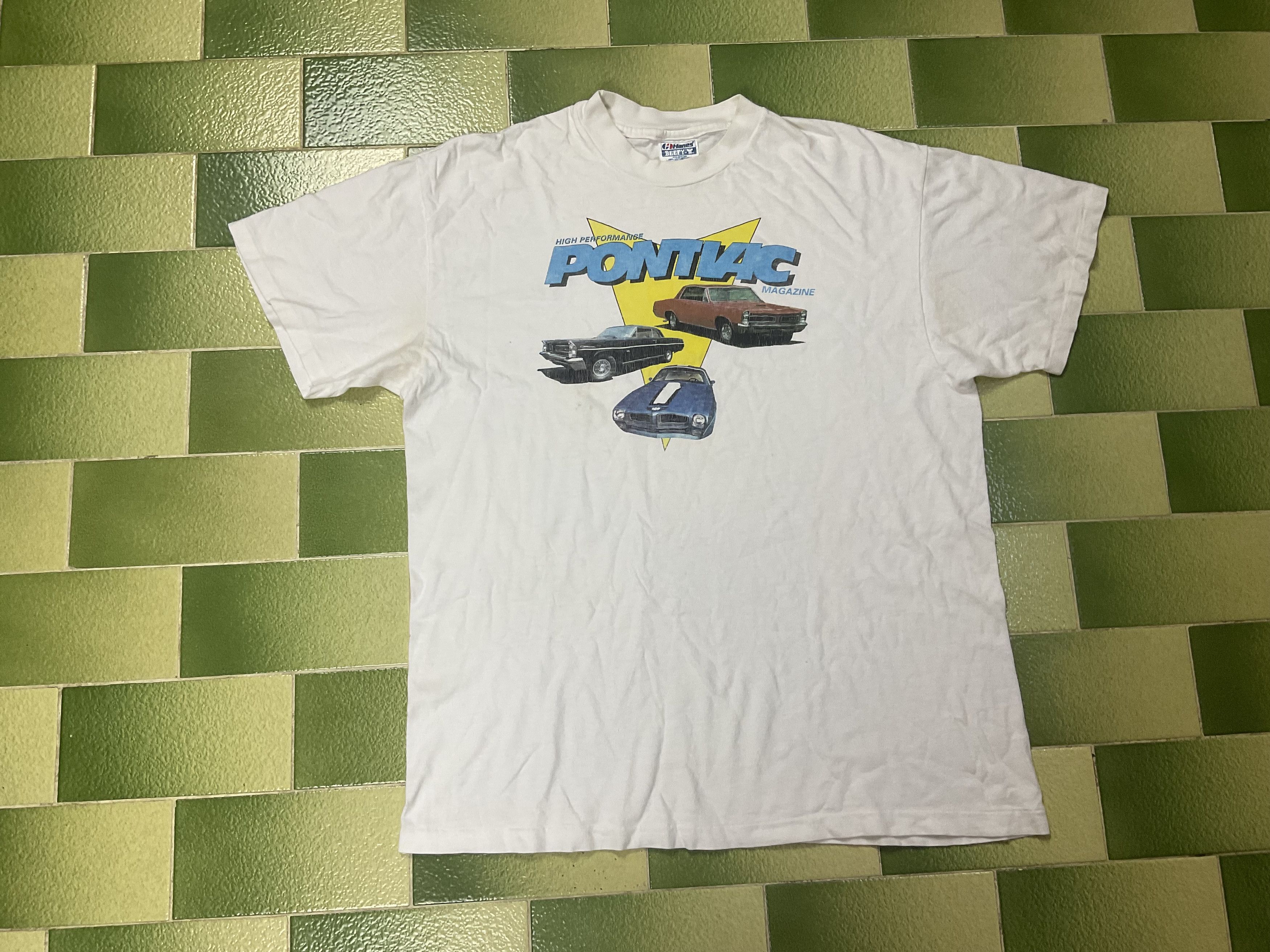 NASCAR Vintage 90s High Performance Pontiac Magazine T-Shirt Size US L / EU 52-54 / 3 - 1 Thumbnail