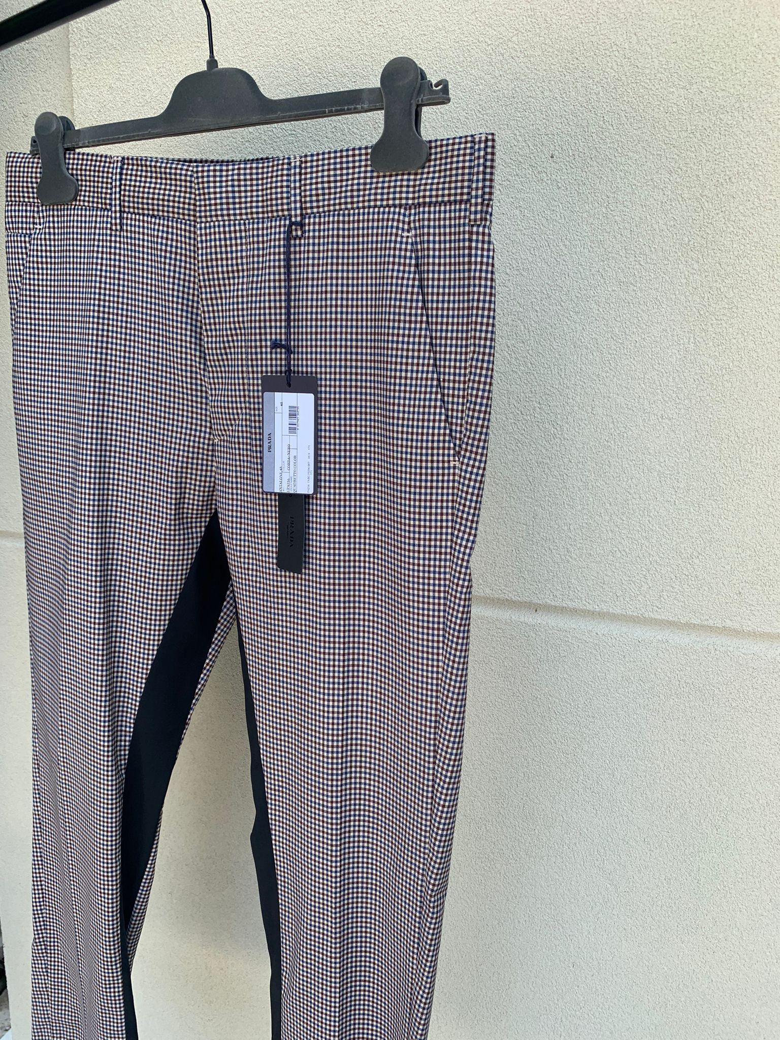 Prada o1rshd1 Houndstooth Slacks in Multicolor Size US 32 / EU 48 - 3 Thumbnail