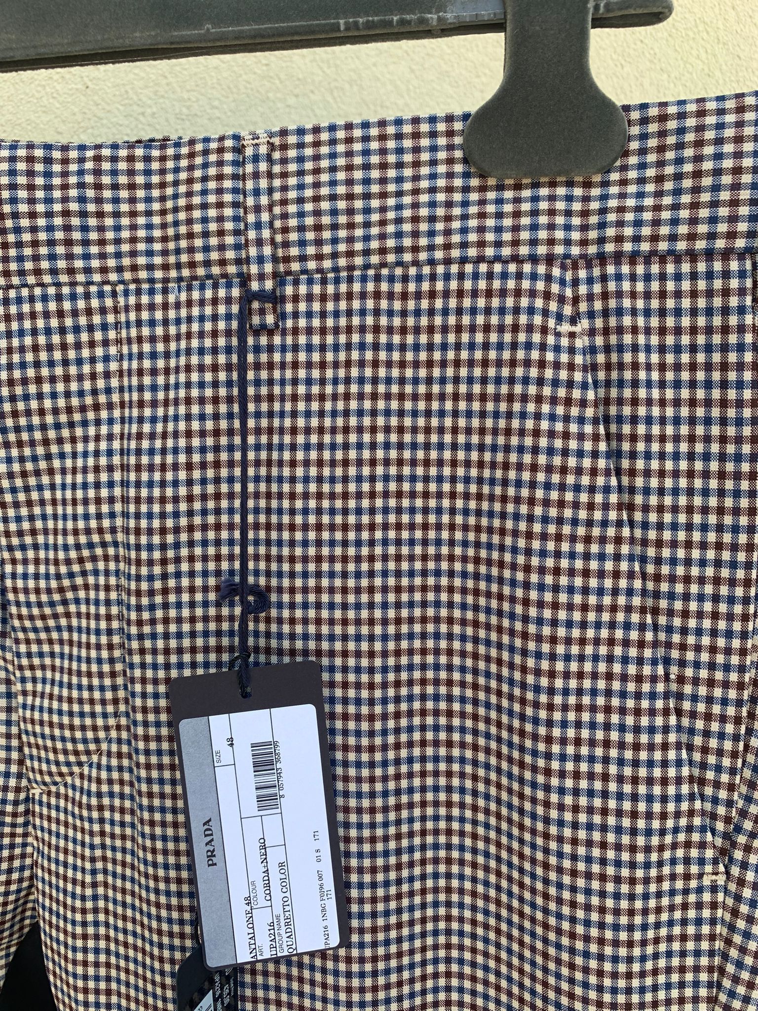 Prada o1rshd1 Houndstooth Slacks in Multicolor Size US 32 / EU 48 - 4 Thumbnail