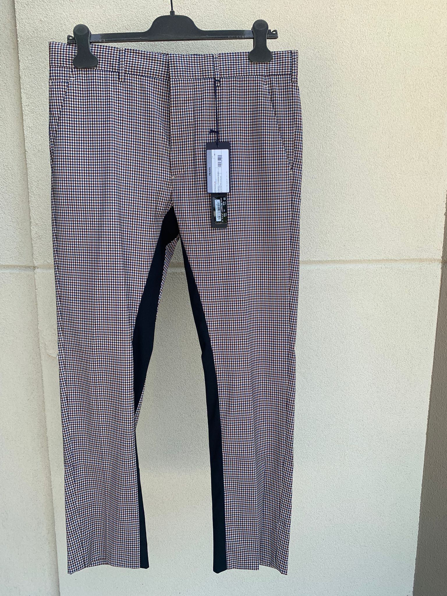 Prada o1rshd1 Houndstooth Slacks in Multicolor Size US 32 / EU 48 - 2 Thumbnail
