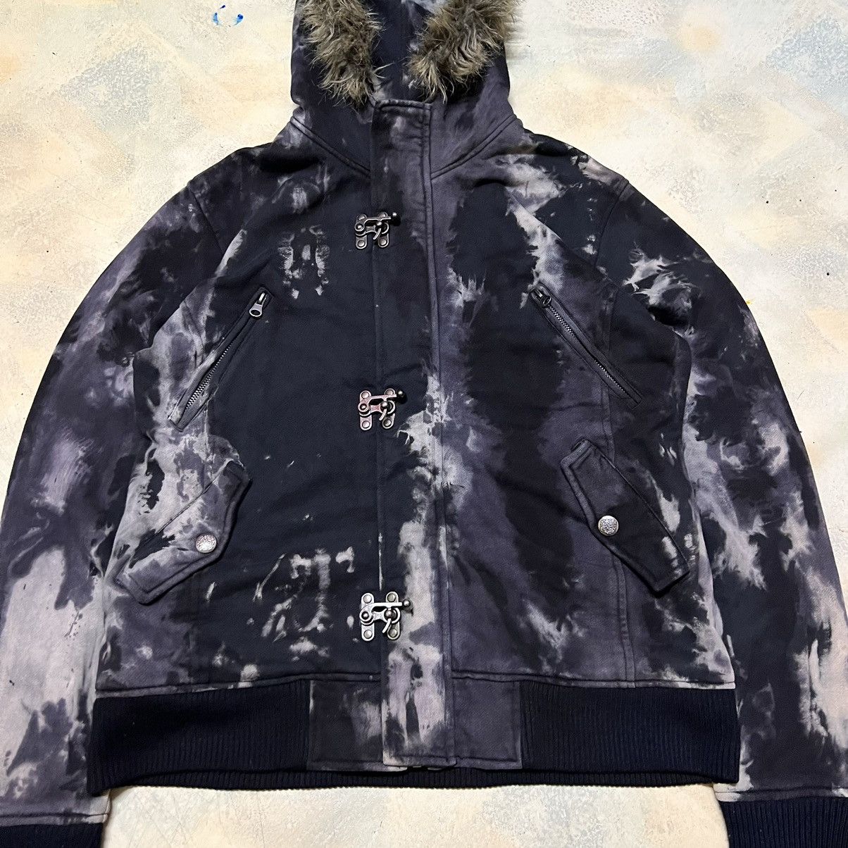 In The Attic In The Attic Acid Wash Distressed Style Hoodie Size US M / EU 48-50 / 2 - 3 Thumbnail
