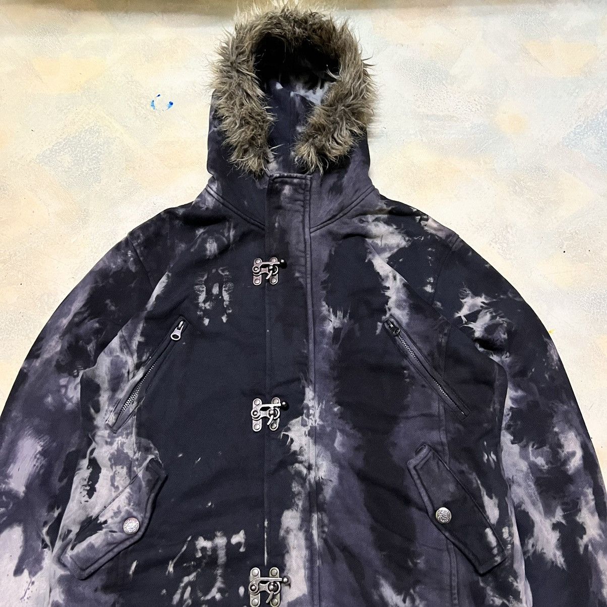 In The Attic In The Attic Acid Wash Distressed Style Hoodie Size US M / EU 48-50 / 2 - 4 Thumbnail