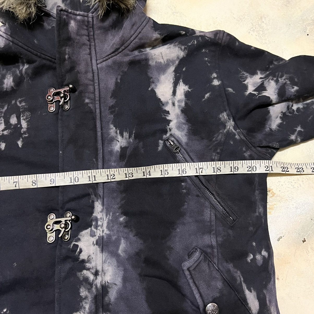In The Attic In The Attic Acid Wash Distressed Style Hoodie Size US M / EU 48-50 / 2 - 16 Thumbnail
