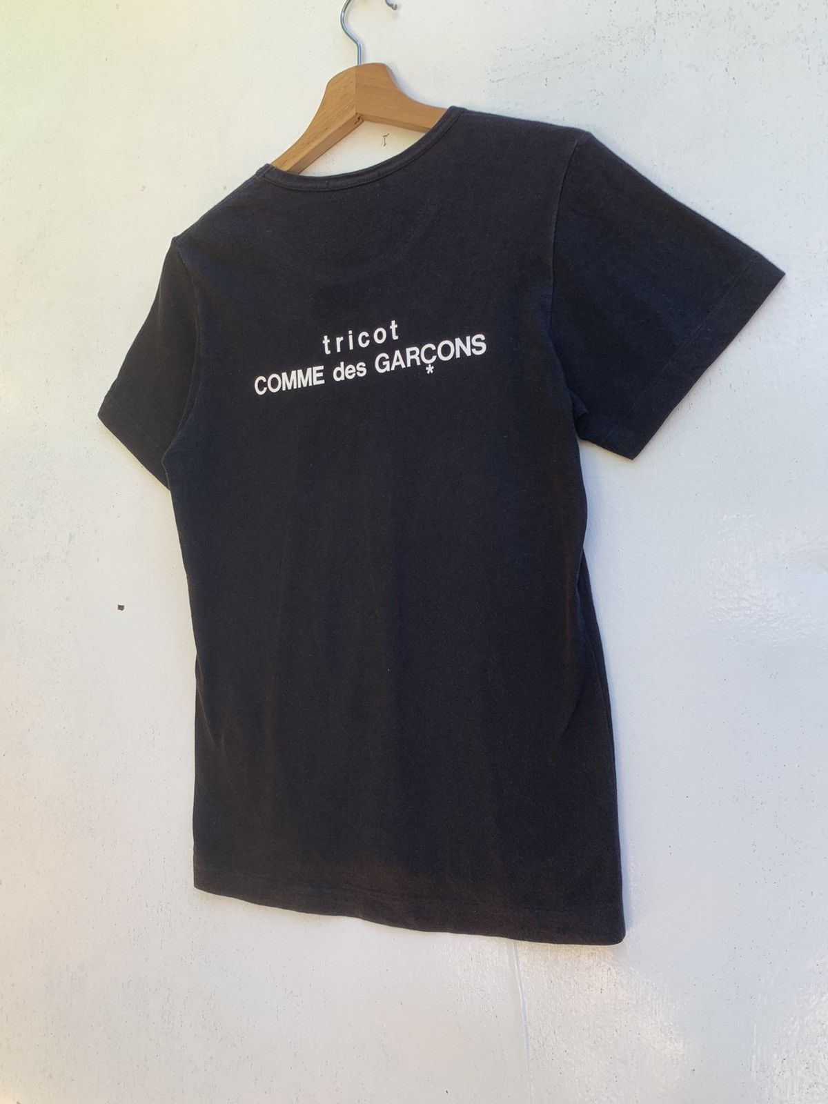 Comme des Garcons Rare Vintage 1988 Comme Des Garcons CDG Tricot Black Tee Size US XS / EU 42 / 0 - 4 Thumbnail