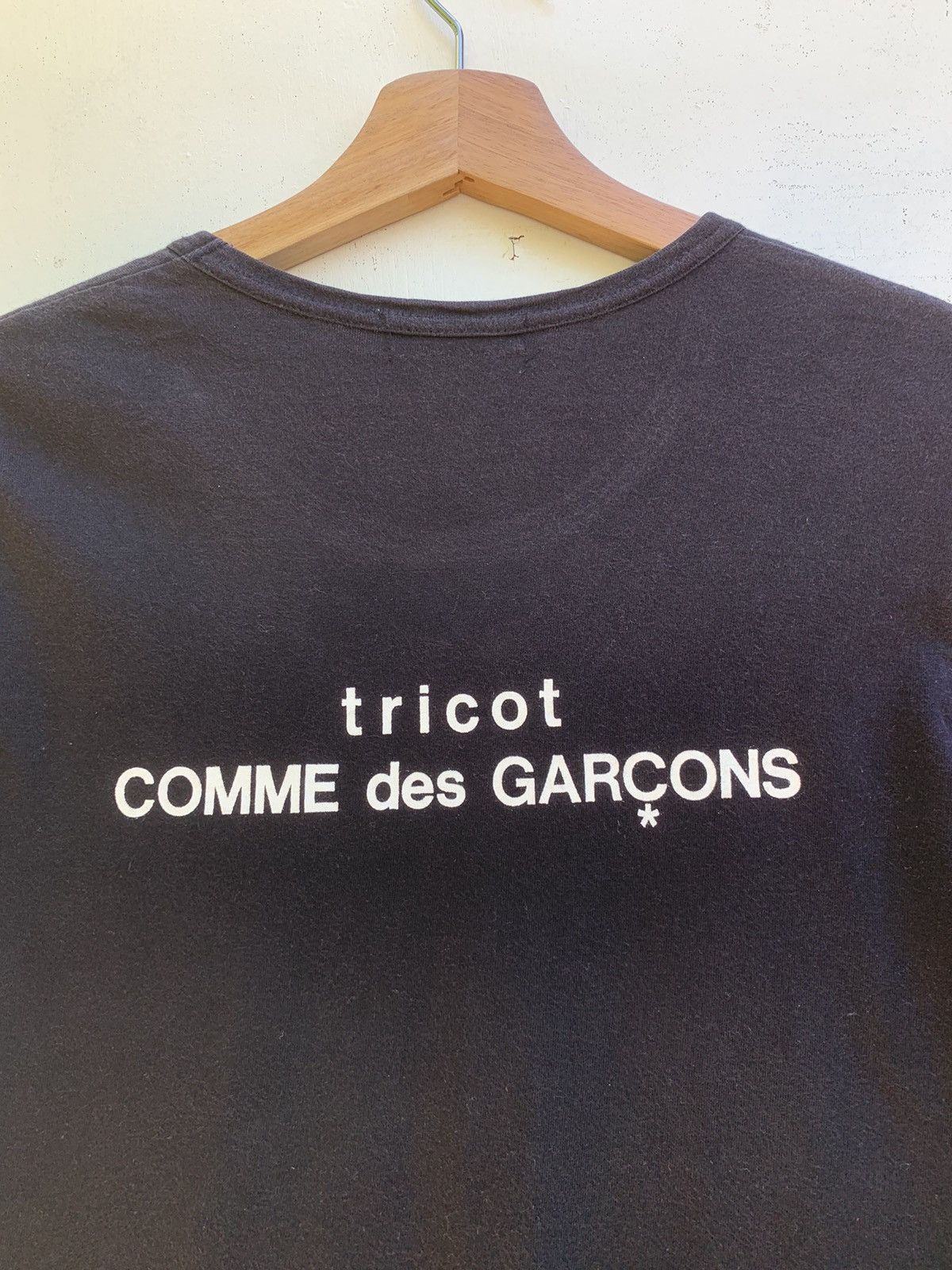Comme des Garcons Rare Vintage 1988 Comme Des Garcons CDG Tricot Black Tee Size US XS / EU 42 / 0 - 7 Thumbnail