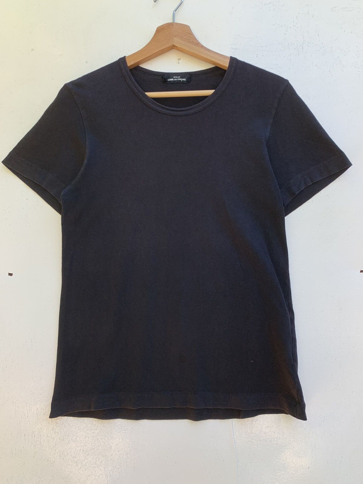 Comme des Garcons Rare Vintage 1988 Comme Des Garcons CDG Tricot Black Tee Size US XS / EU 42 / 0 - 15 Thumbnail