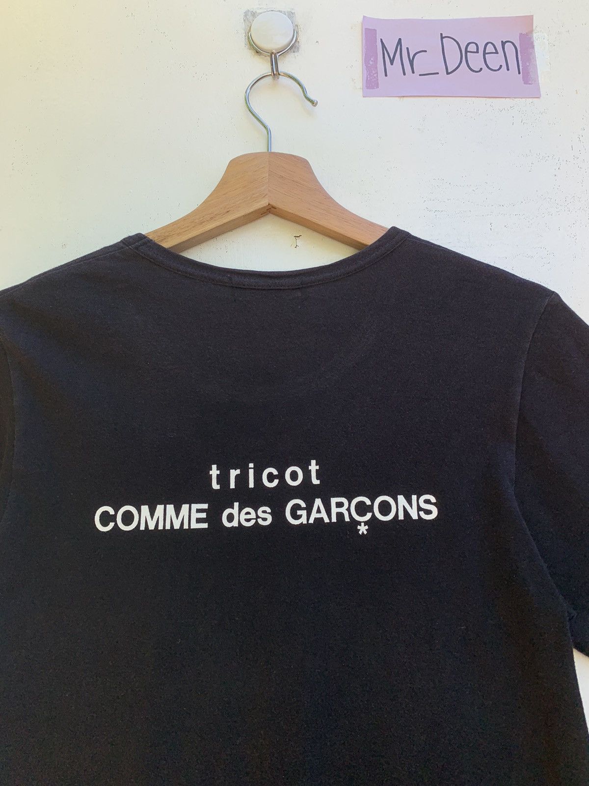 Comme des Garcons Rare Vintage 1988 Comme Des Garcons CDG Tricot Black Tee Size US XS / EU 42 / 0 - 6 Thumbnail
