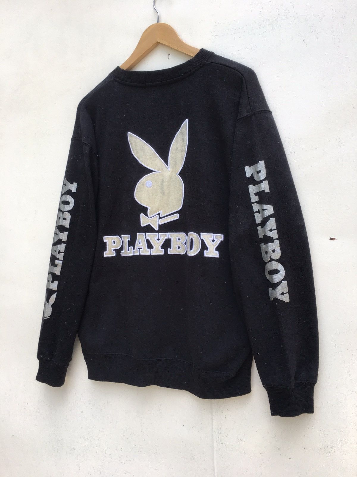 Playboy Vintage Playboy Biglogo Spellout Sweatshirt Size US L / EU 52-54 / 3 - 3 Thumbnail