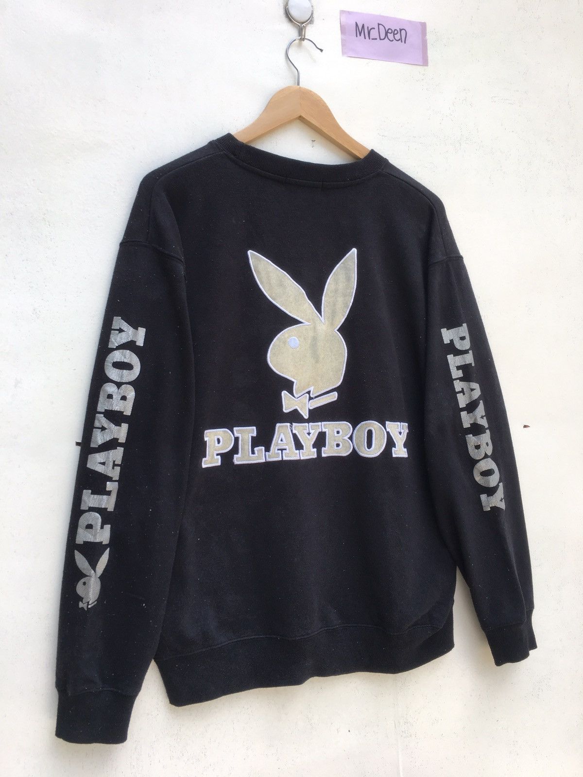 Playboy Vintage Playboy Biglogo Spellout Sweatshirt Size US L / EU 52-54 / 3 - 2 Thumbnail