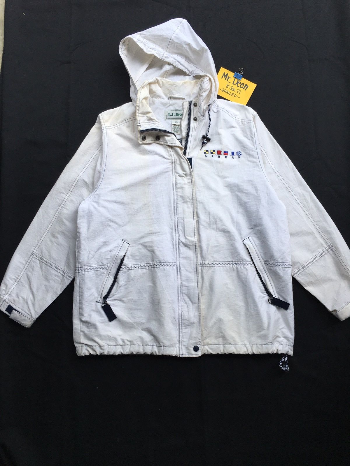 L.L. Bean Vintage 90s L.L Beans Bomber Hooded Puff Jacket Size US L / EU 52-54 / 3 - 1 Thumbnail