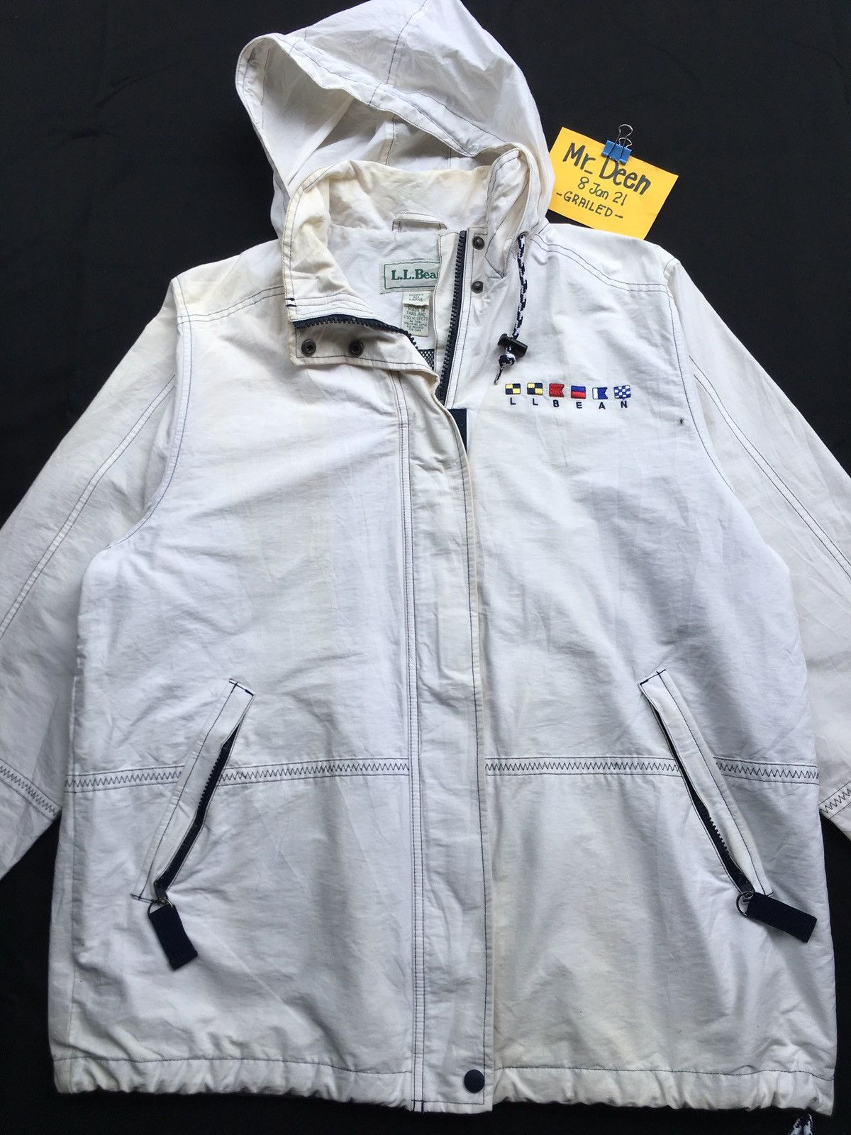 L.L. Bean Vintage 90s L.L Beans Bomber Hooded Puff Jacket Size US L / EU 52-54 / 3 - 4 Thumbnail