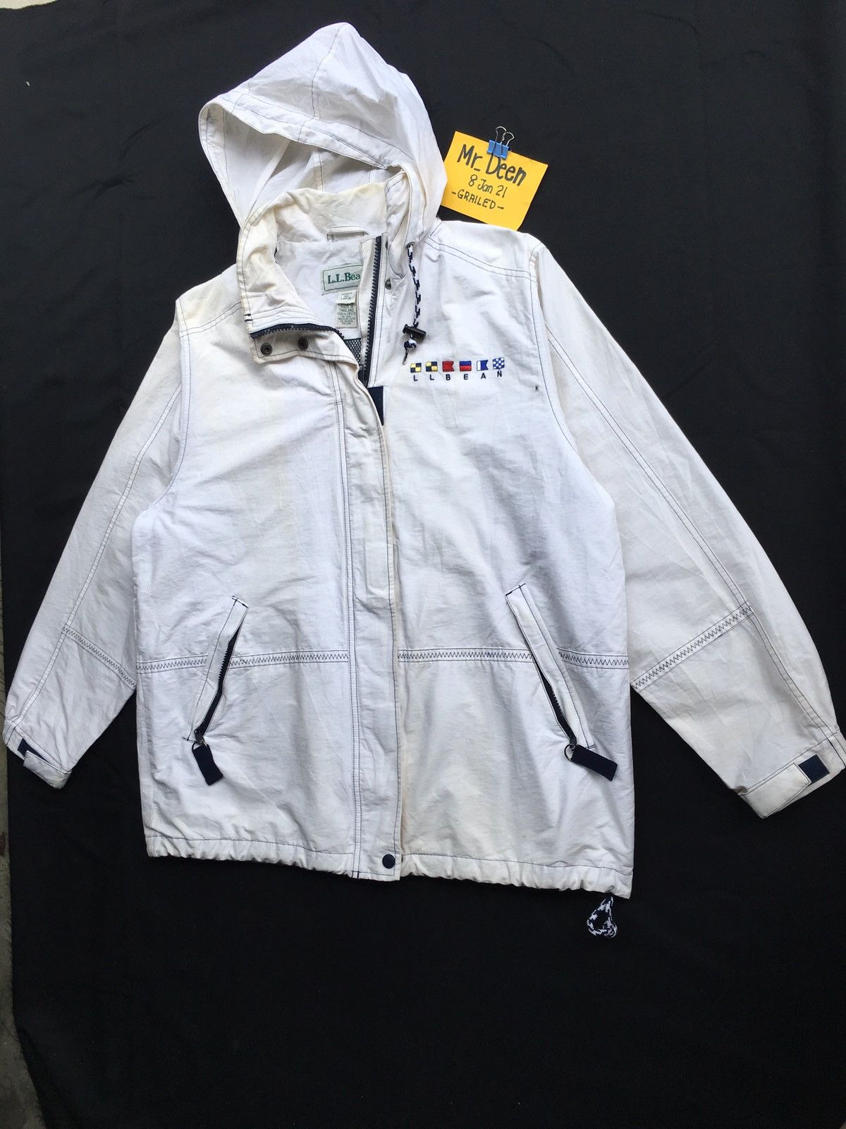 L.L. Bean Vintage 90s L.L Beans Bomber Hooded Puff Jacket Size US L / EU 52-54 / 3 - 3 Thumbnail