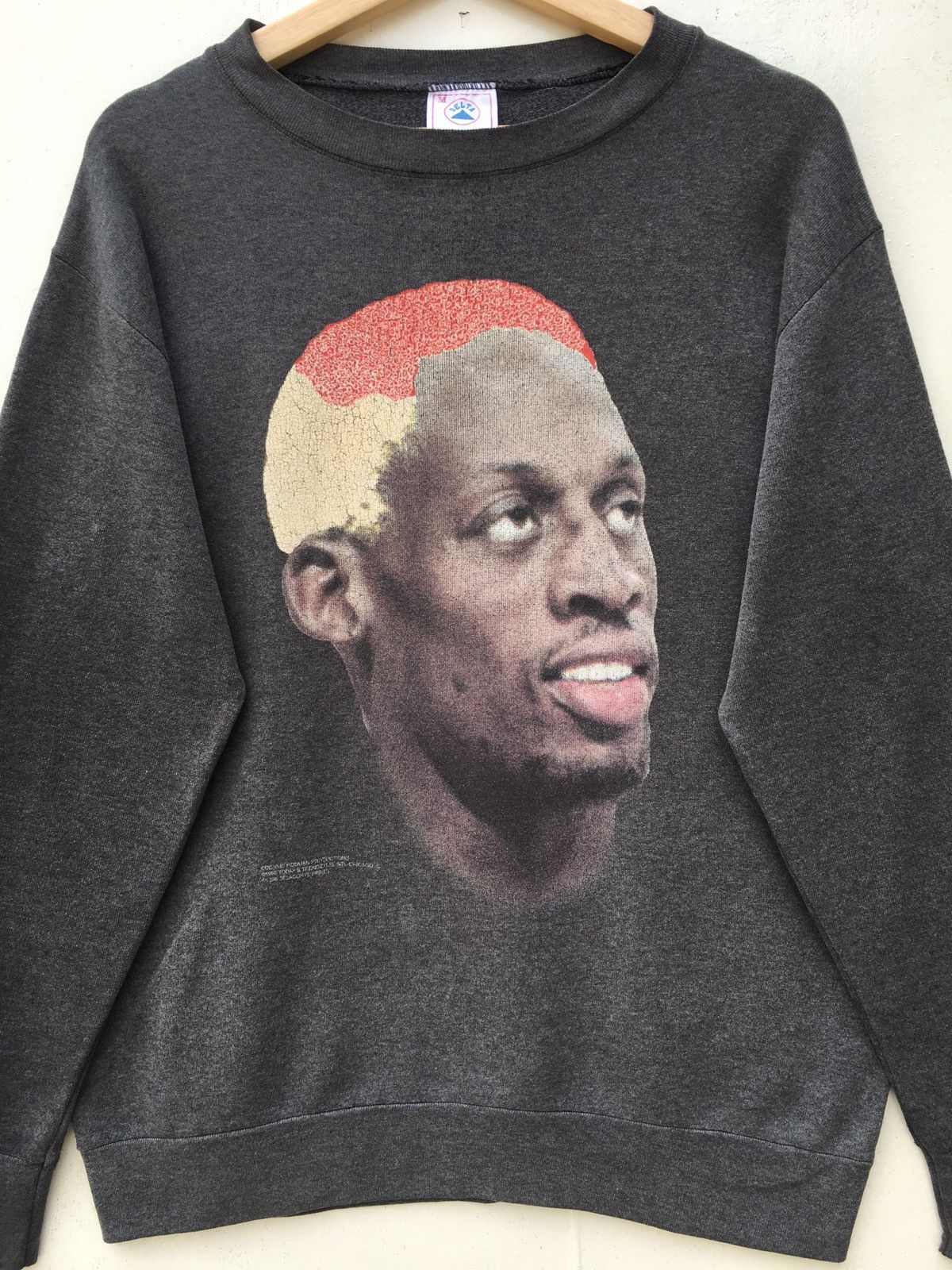 Vintage Rare Vintage 90s Dennis Rodman Big Head NBA Sweatshirt Size US M / EU 48-50 / 2 - 6 Thumbnail