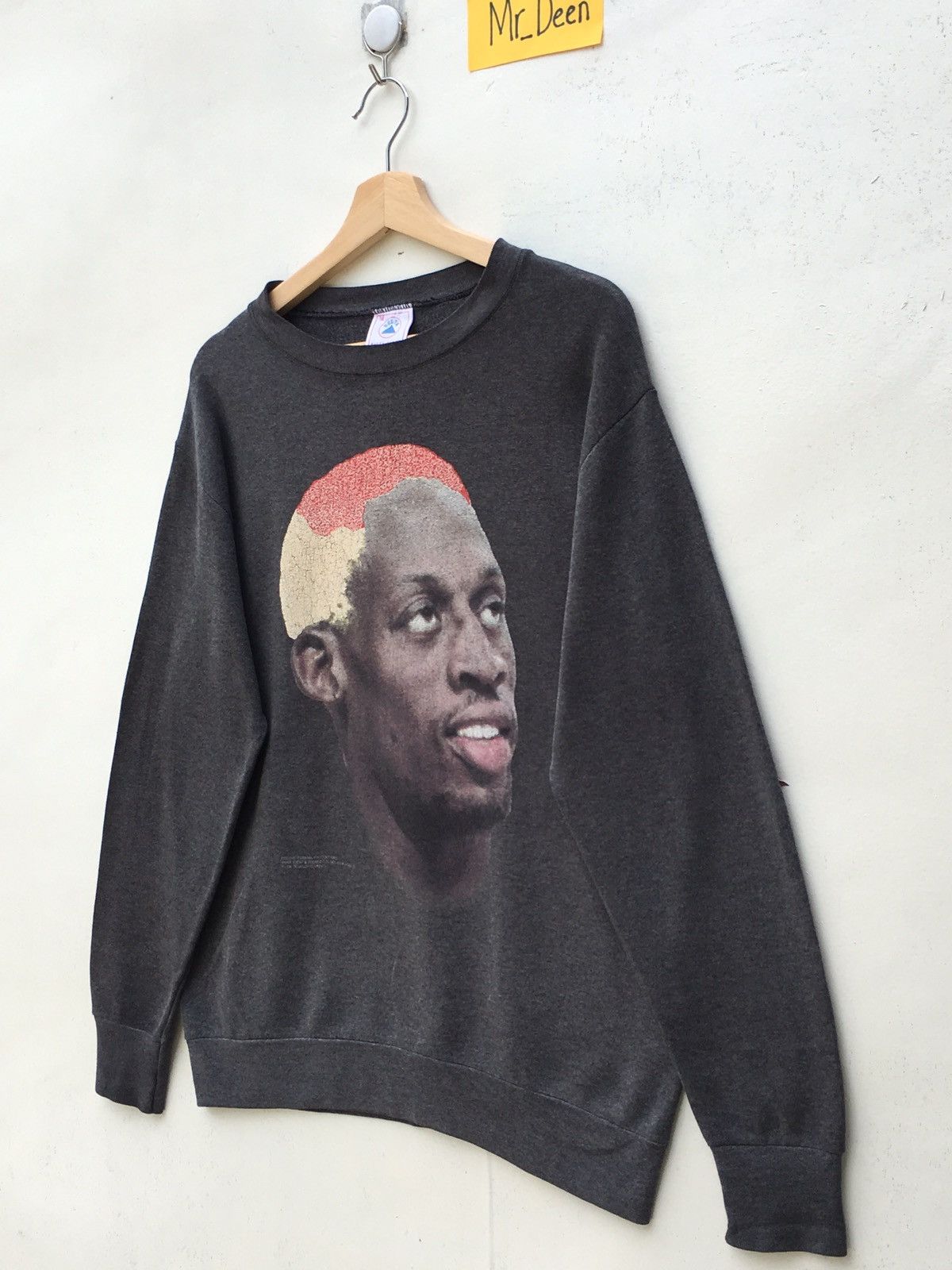 Vintage Rare Vintage 90s Dennis Rodman Big Head NBA Sweatshirt Size US M / EU 48-50 / 2 - 2 Thumbnail
