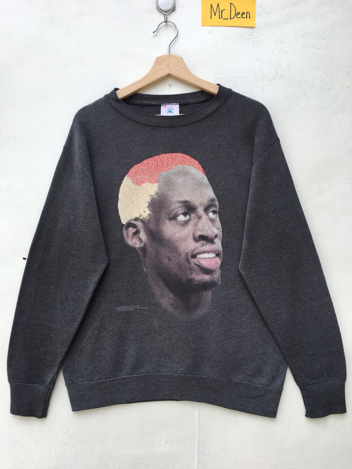 Vintage Rare Vintage 90s Dennis Rodman Big Head NBA Sweatshirt  