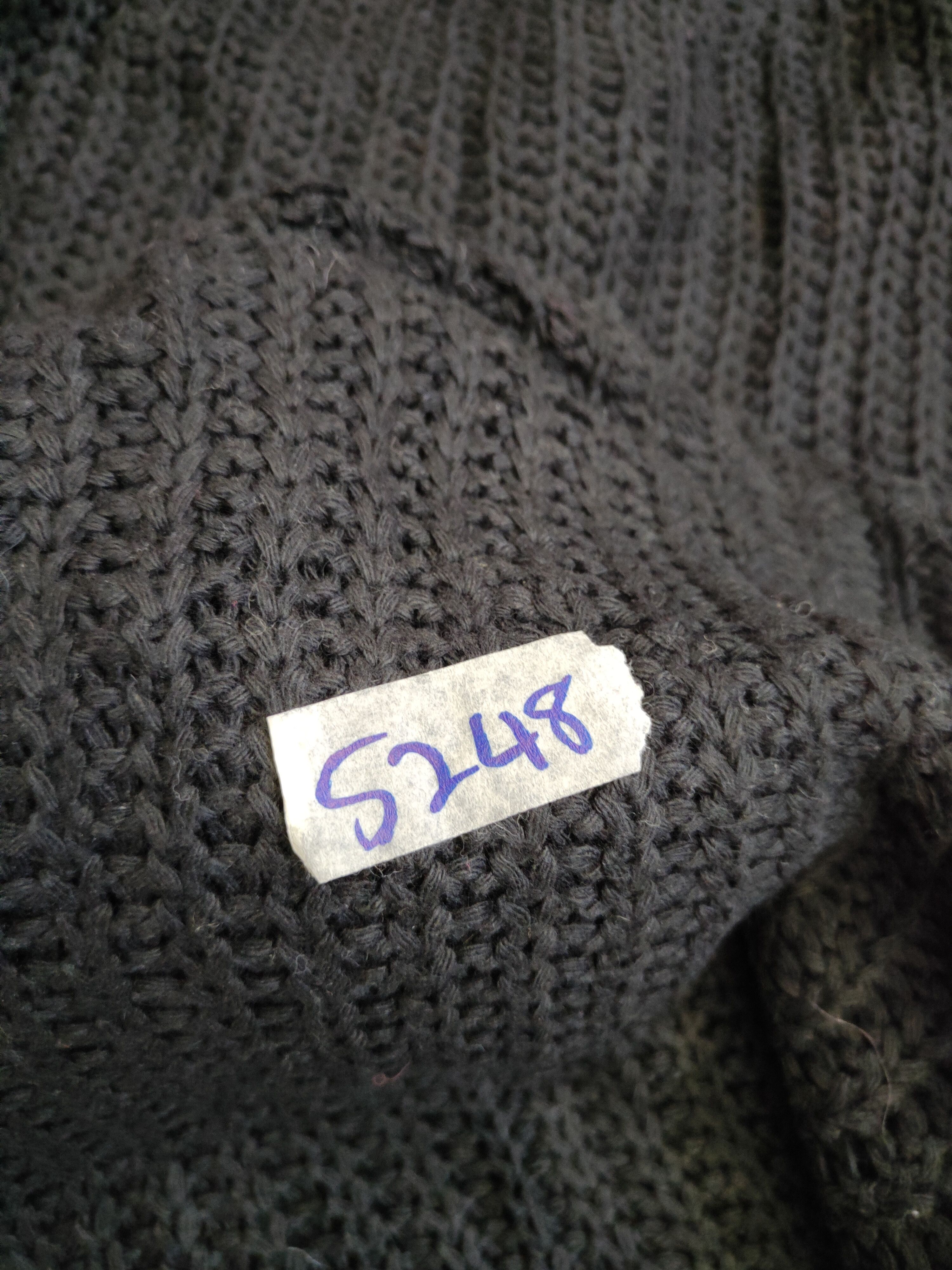Homespun Knitwear × Japanese Brand Japanese Brand Black Hoodie Knitwear #5248 Size US L / EU 52-54 / 3 - 8 Thumbnail