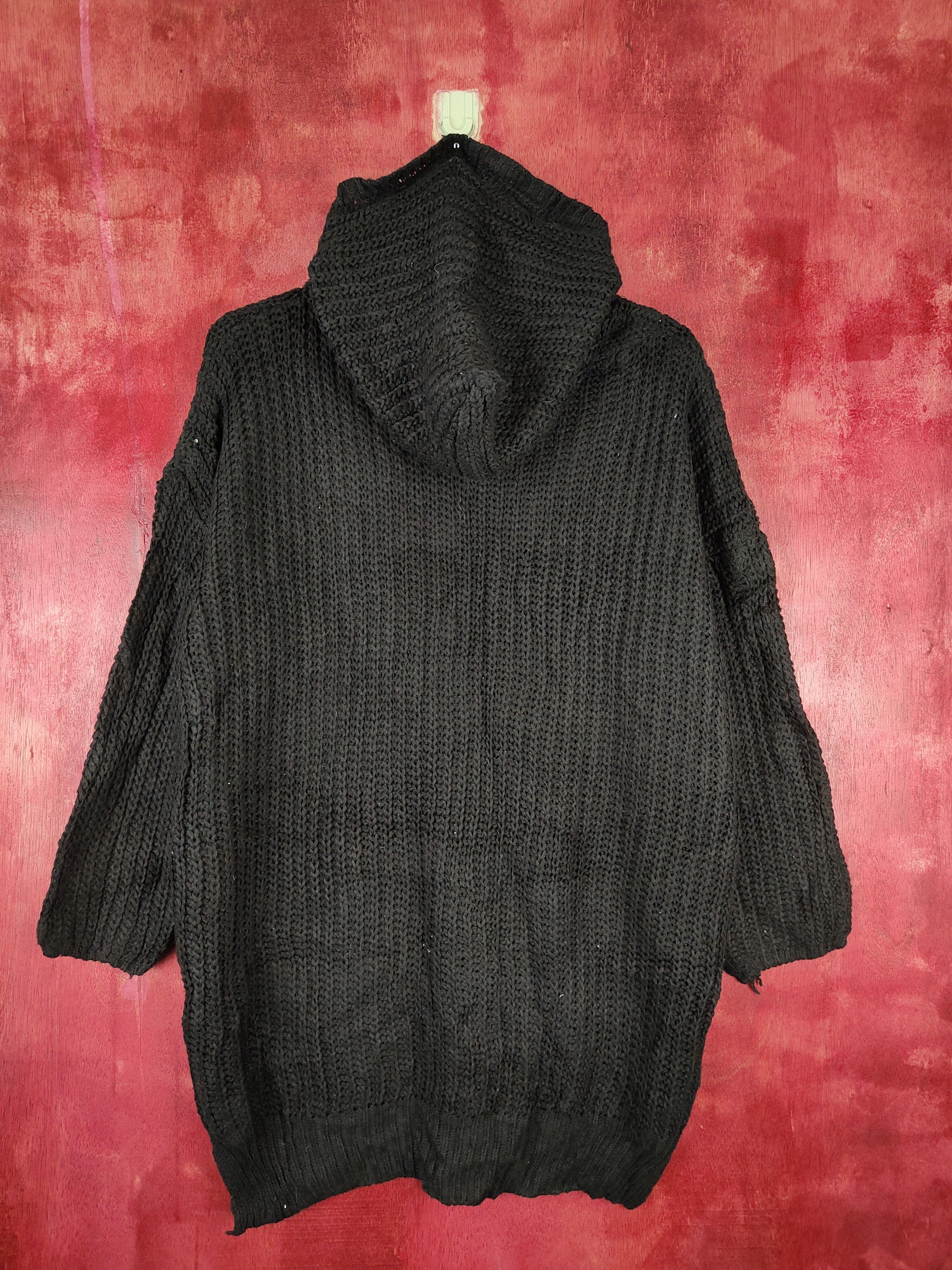Homespun Knitwear × Japanese Brand Japanese Brand Black Hoodie Knitwear #5248 Size US L / EU 52-54 / 3 - 5 Thumbnail