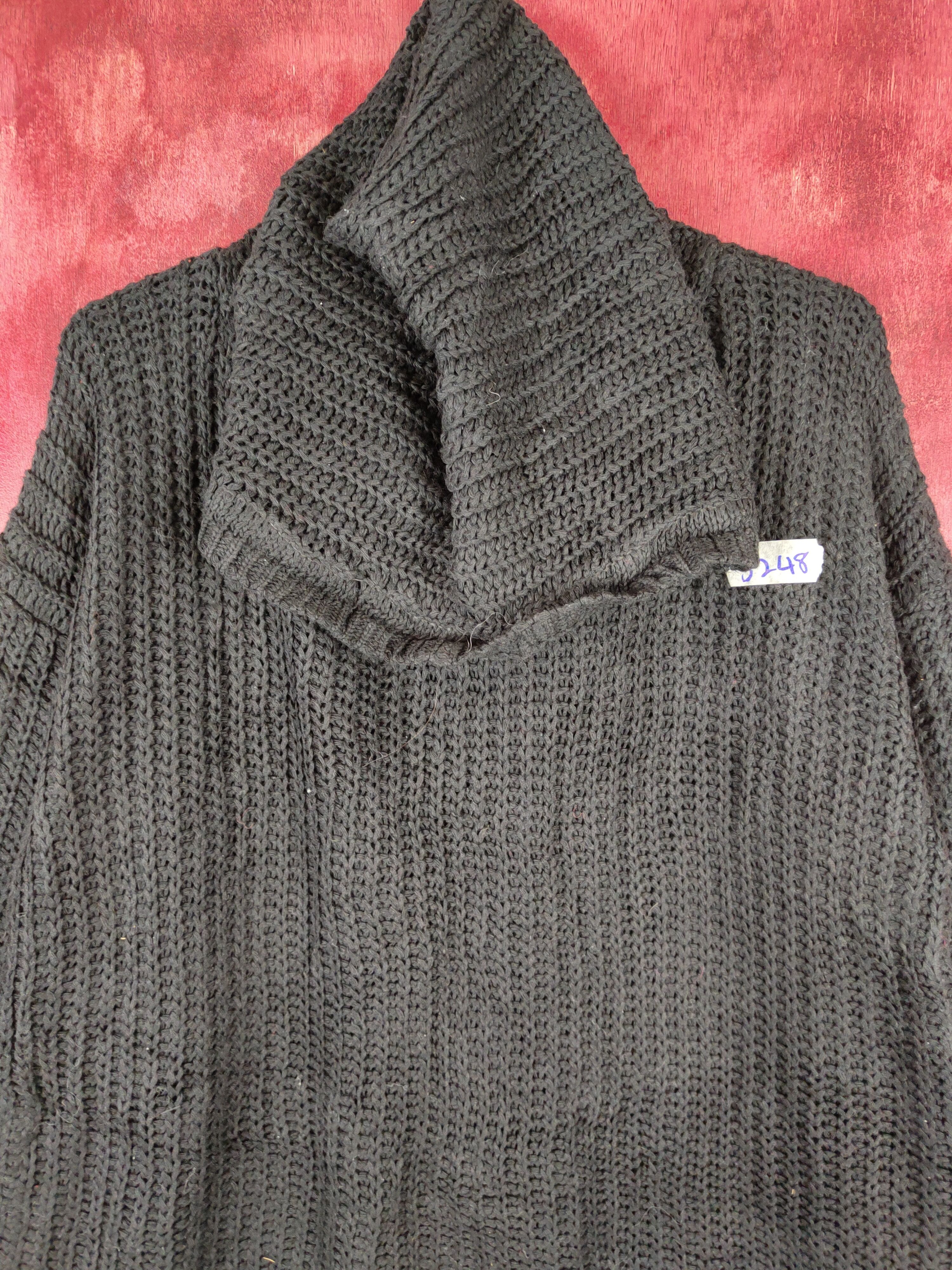Homespun Knitwear × Japanese Brand Japanese Brand Black Hoodie Knitwear #5248 Size US L / EU 52-54 / 3 - 2 Thumbnail