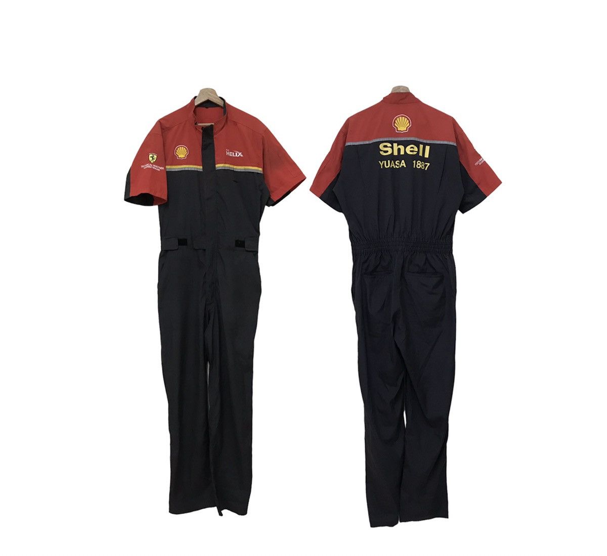 image of Scuderia Ferrari Yuasa Shell Overalls Jacket in Red, Men's (Size 34)