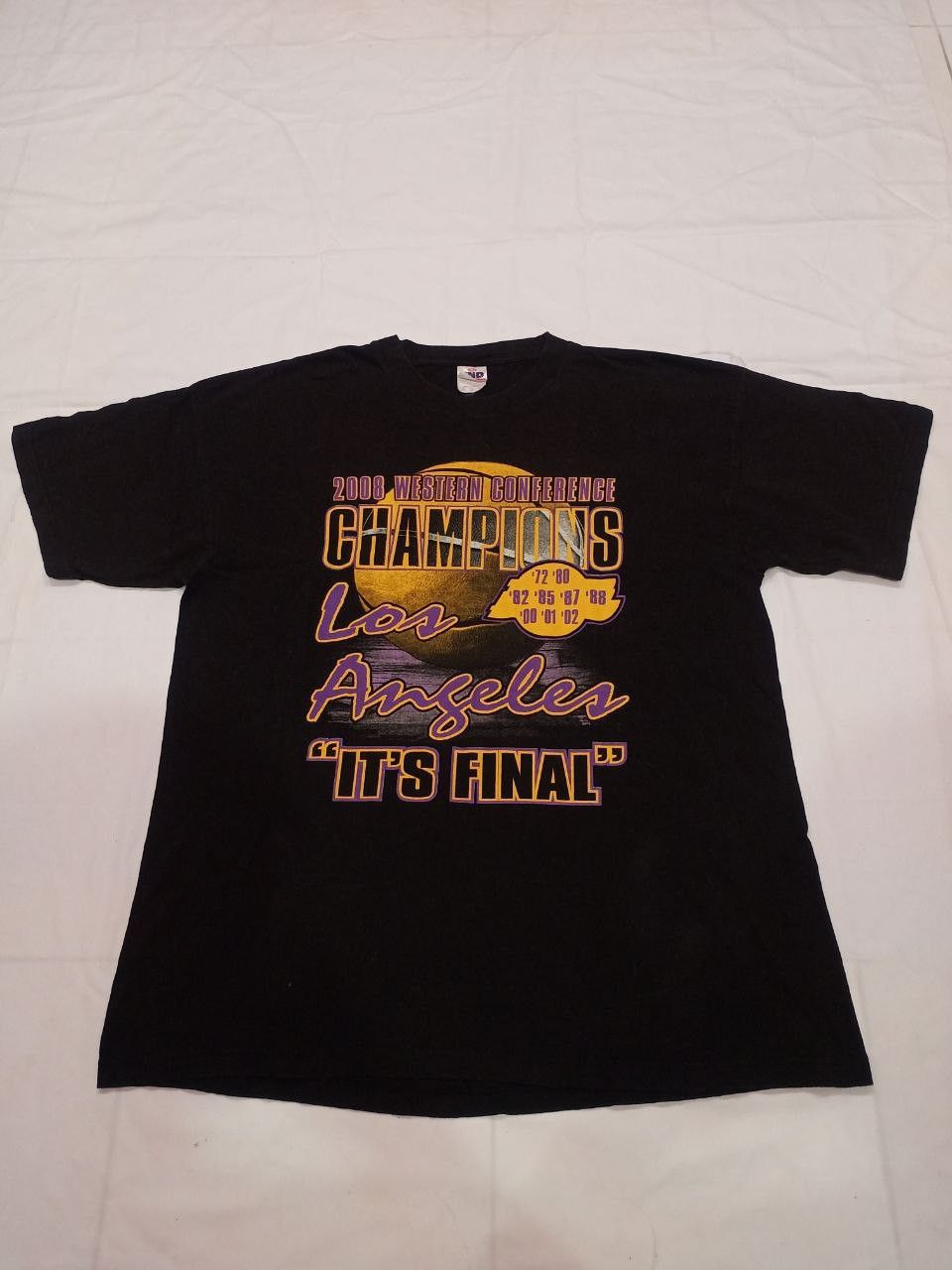 Vintage Vintage Los Angeles Basketball Champions Tee Size US XL / EU 56 / 4 - 1 Thumbnail