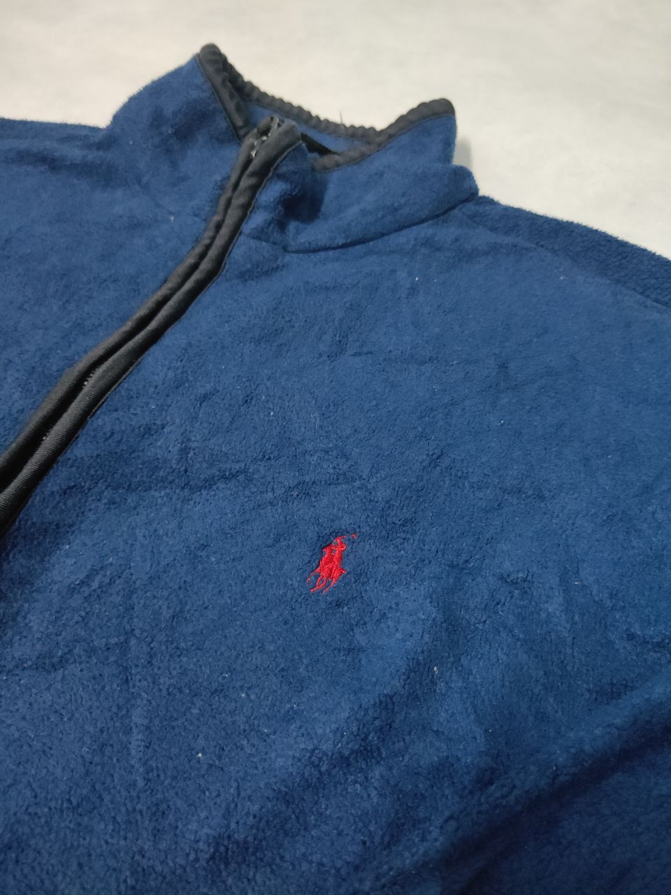 Polo Ralph Lauren × Ralph Lauren × Vintage Polo Ralph Lauren Fleece Zipper Jacket Size US M / EU 48-50 / 2 - 2 Thumbnail