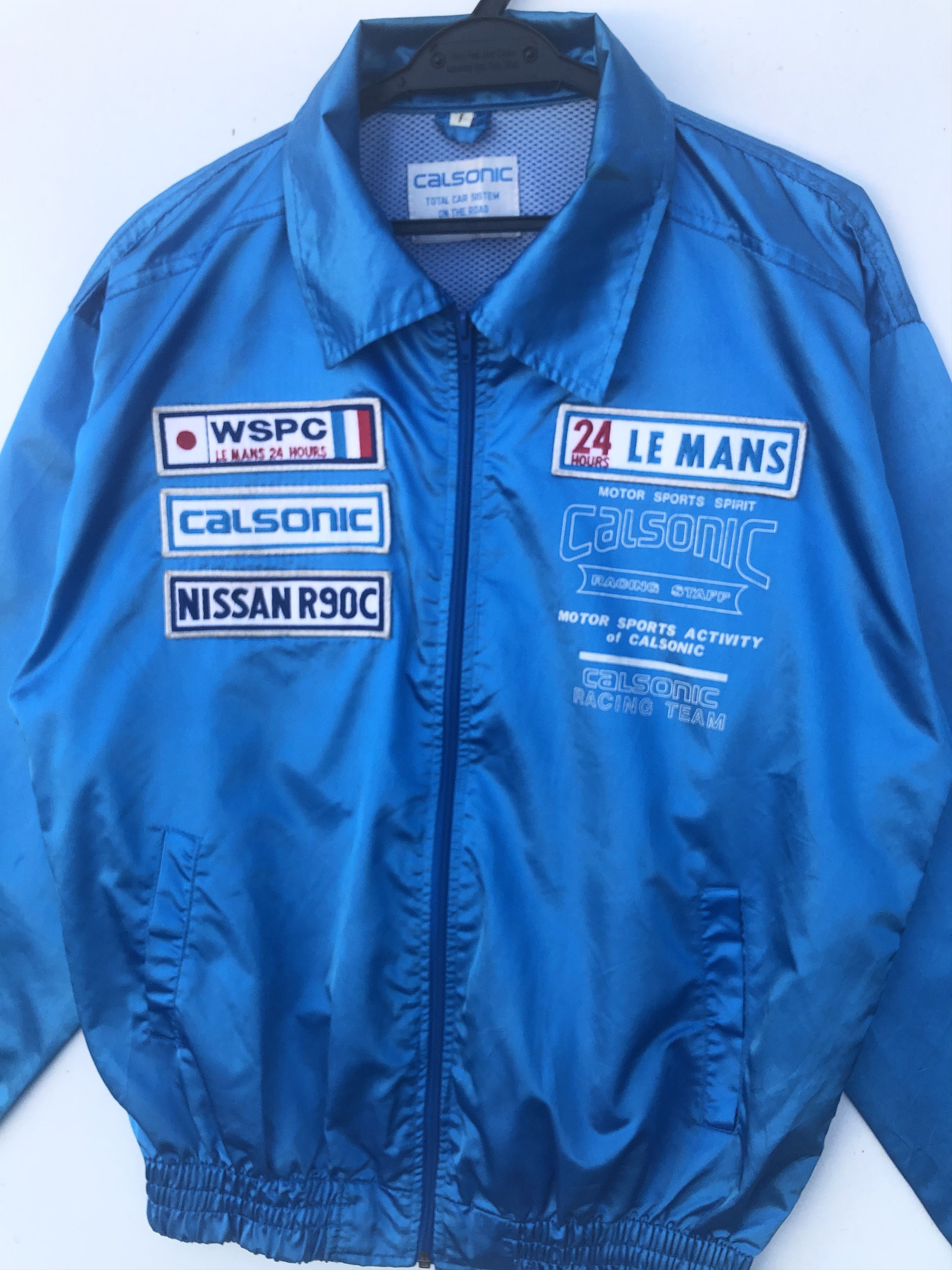 Nissan RARE🔥VINTAGE NISSAN SKYLINE CALSONIC RACING SATIN JACKET Size US L / EU 52-54 / 3 - 3 Thumbnail