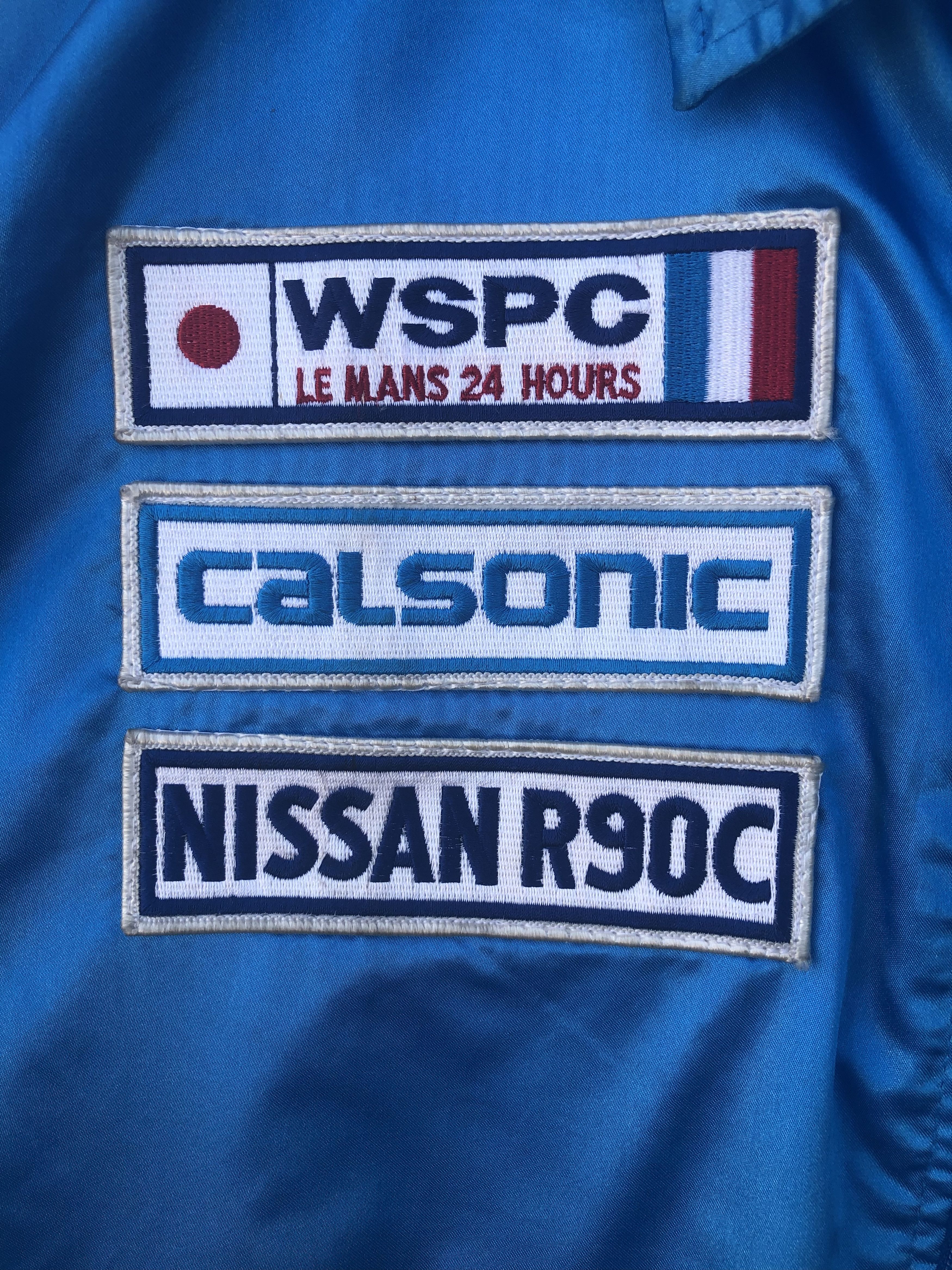 Nissan RARE🔥VINTAGE NISSAN SKYLINE CALSONIC RACING SATIN JACKET Size US L / EU 52-54 / 3 - 4 Thumbnail
