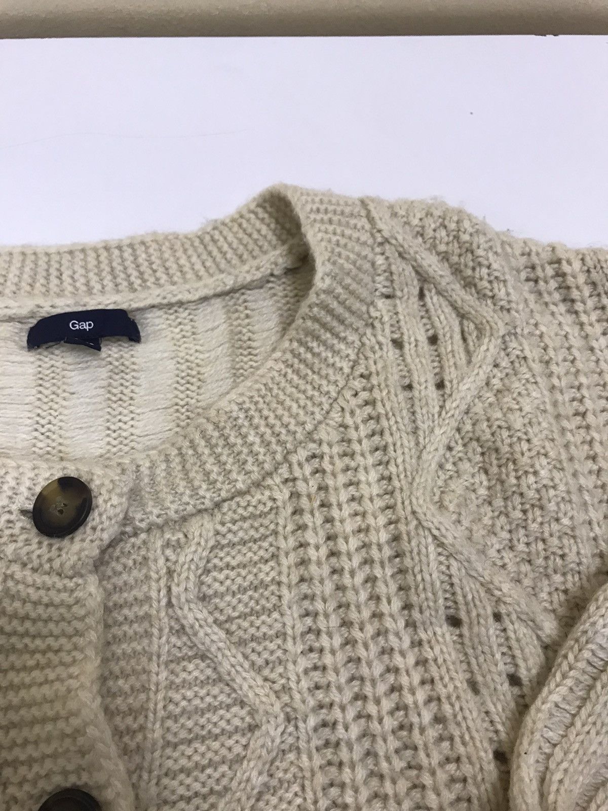 Aran Isles Knitwear GAP Colored Cable Knit Sweater Size M / US 6-8 / IT 42-44 - 13 Thumbnail