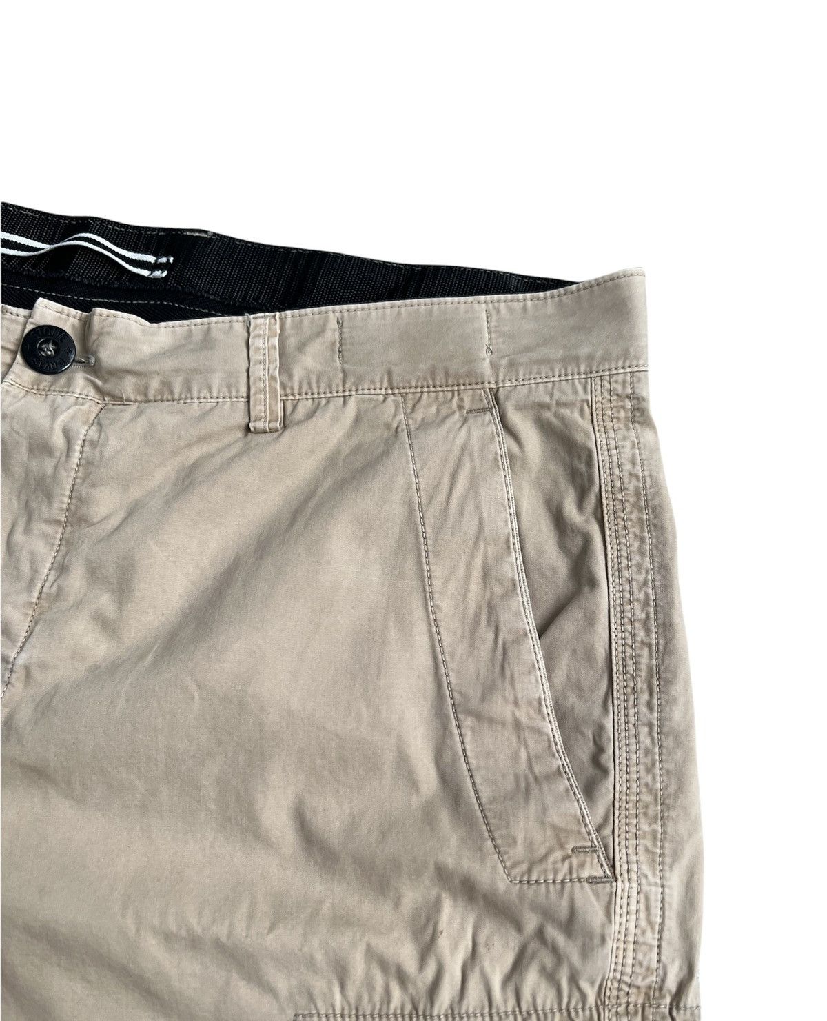 Stone Island 🔥350$ Stone Island Cotton Garment Dyed Canvas Cargo Shorts Size US 36 / EU 52 - 4 Thumbnail