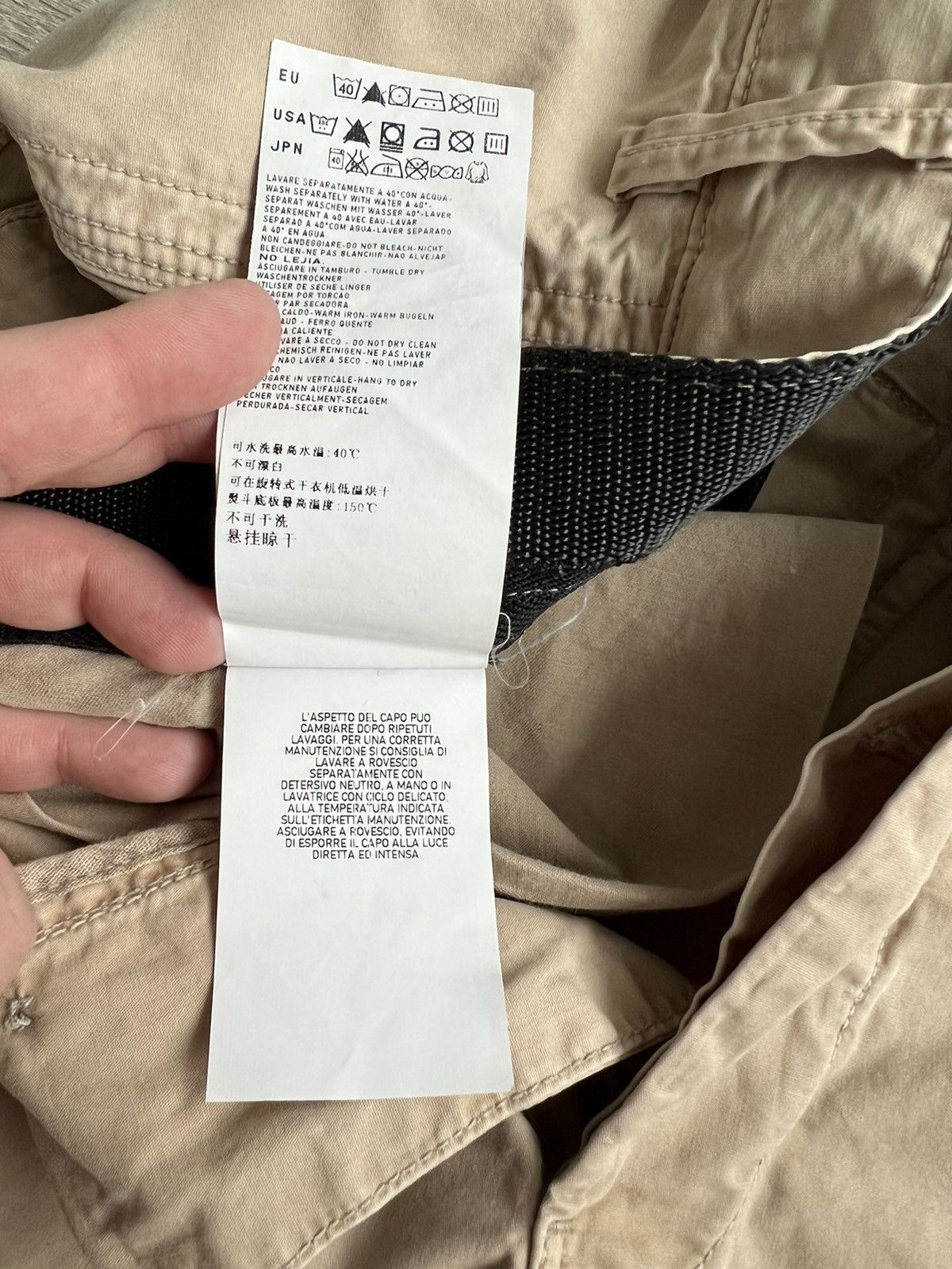 Stone Island 🔥350$ Stone Island Cotton Garment Dyed Canvas Cargo Shorts Size US 36 / EU 52 - 21 Thumbnail