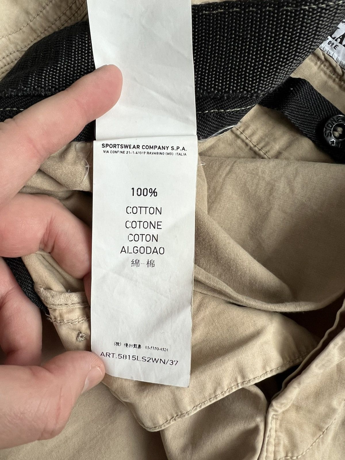 Stone Island 🔥350$ Stone Island Cotton Garment Dyed Canvas Cargo Shorts Size US 36 / EU 52 - 20 Thumbnail