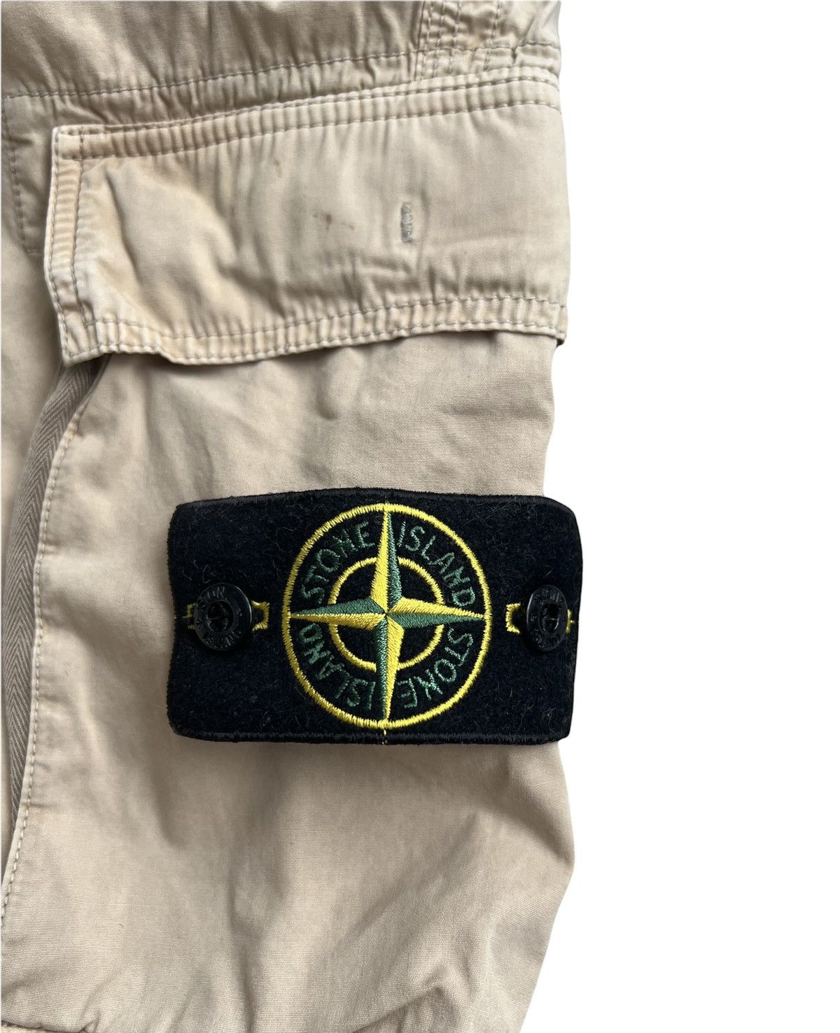 Stone Island 🔥350$ Stone Island Cotton Garment Dyed Canvas Cargo Shorts Size US 36 / EU 52 - 6 Thumbnail