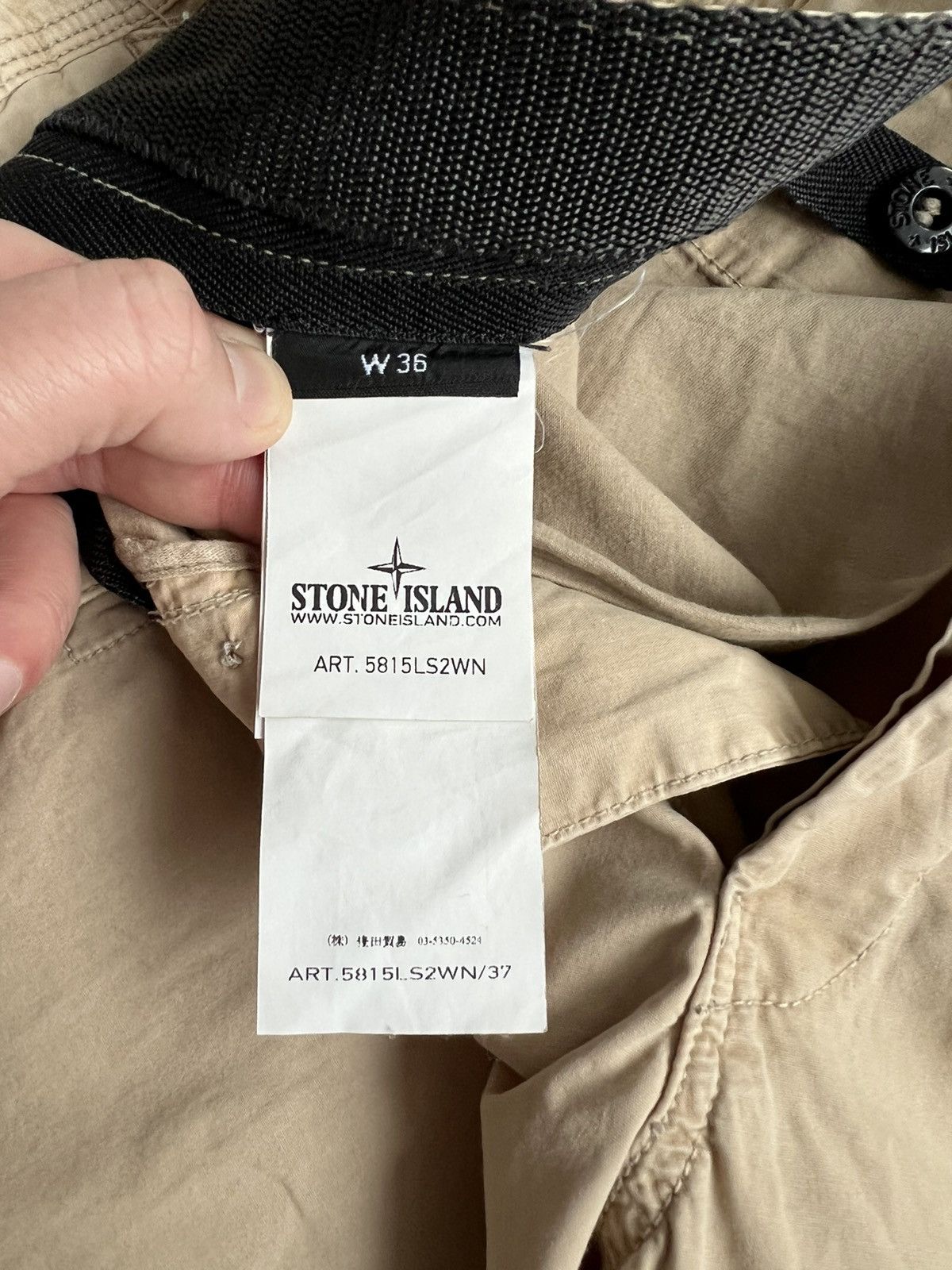 Stone Island 🔥350$ Stone Island Cotton Garment Dyed Canvas Cargo Shorts Size US 36 / EU 52 - 19 Thumbnail