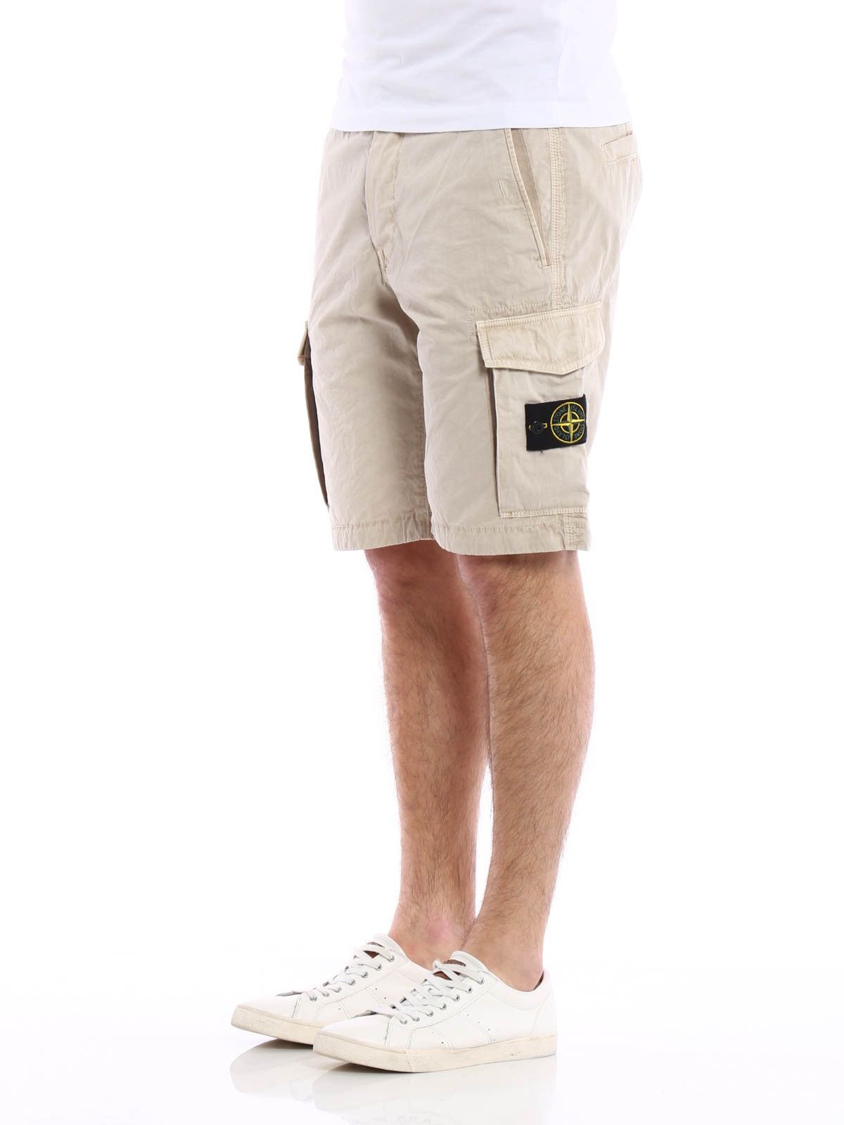 Stone Island 🔥350$ Stone Island Cotton Garment Dyed Canvas Cargo Shorts Size US 36 / EU 52 - 23 Thumbnail