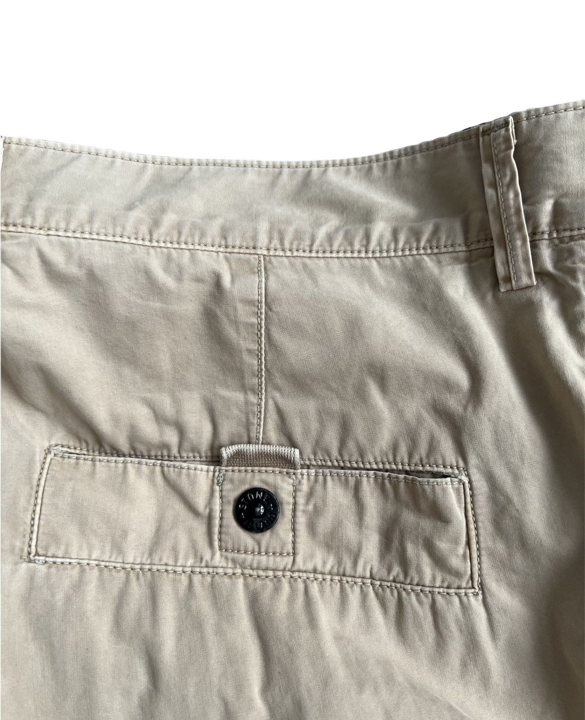 Stone Island 🔥350$ Stone Island Cotton Garment Dyed Canvas Cargo Shorts Size US 36 / EU 52 - 14 Thumbnail